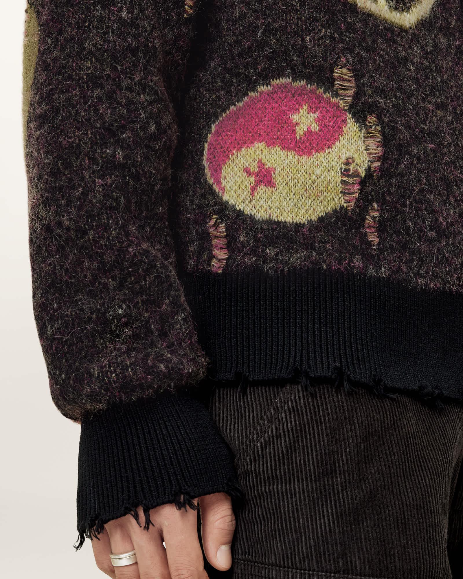 Emotive Oversized Jacquard Cardigan Product Image