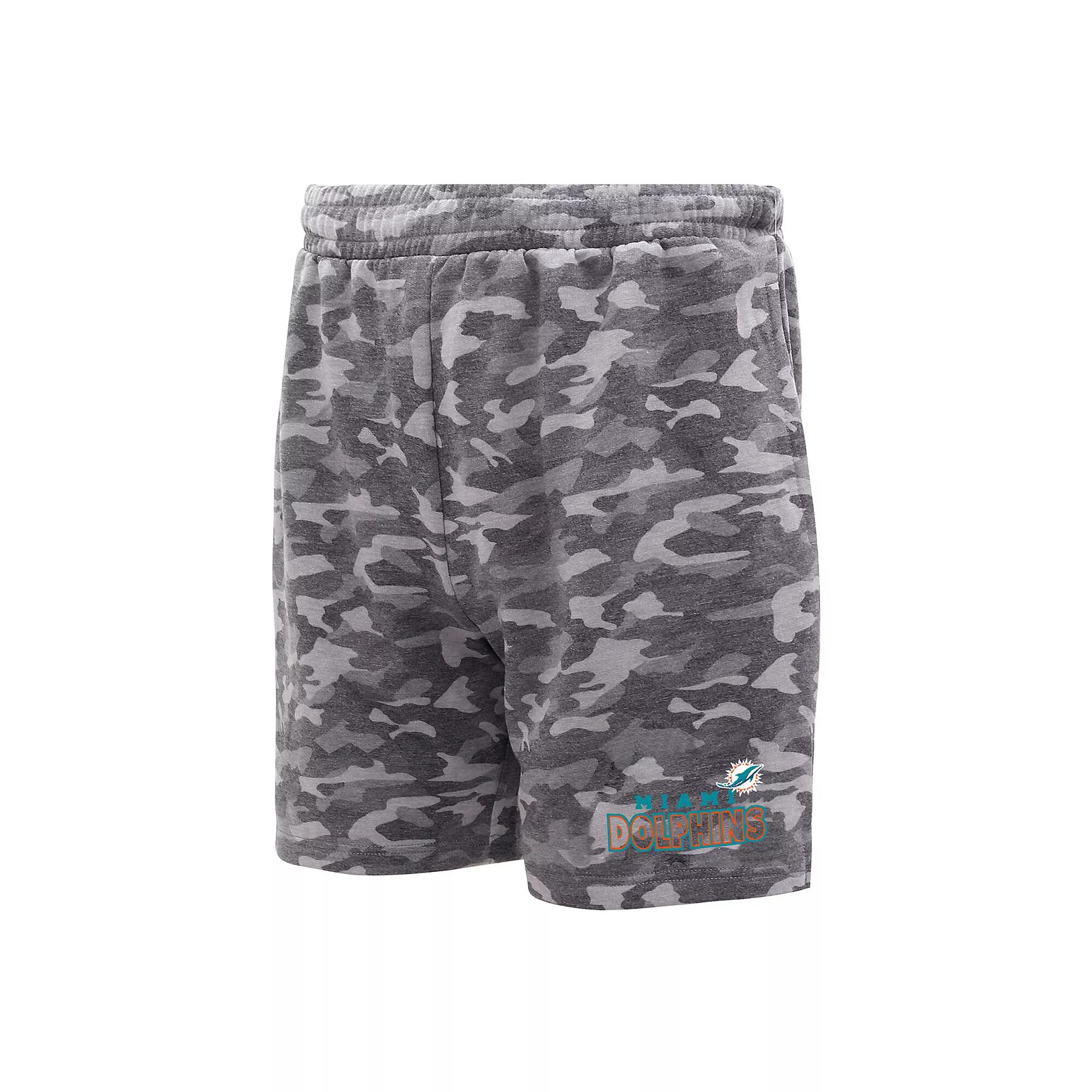 Men's Concepts Sport Charcoal Las Vegas Raiders Biscayne Camo Shorts,  Product Image