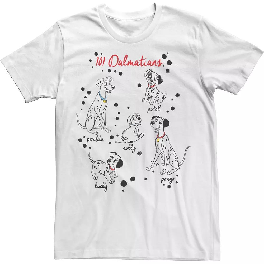 Disney's 101 Dalmatians Puppy Names Men's Tee,  Product Image