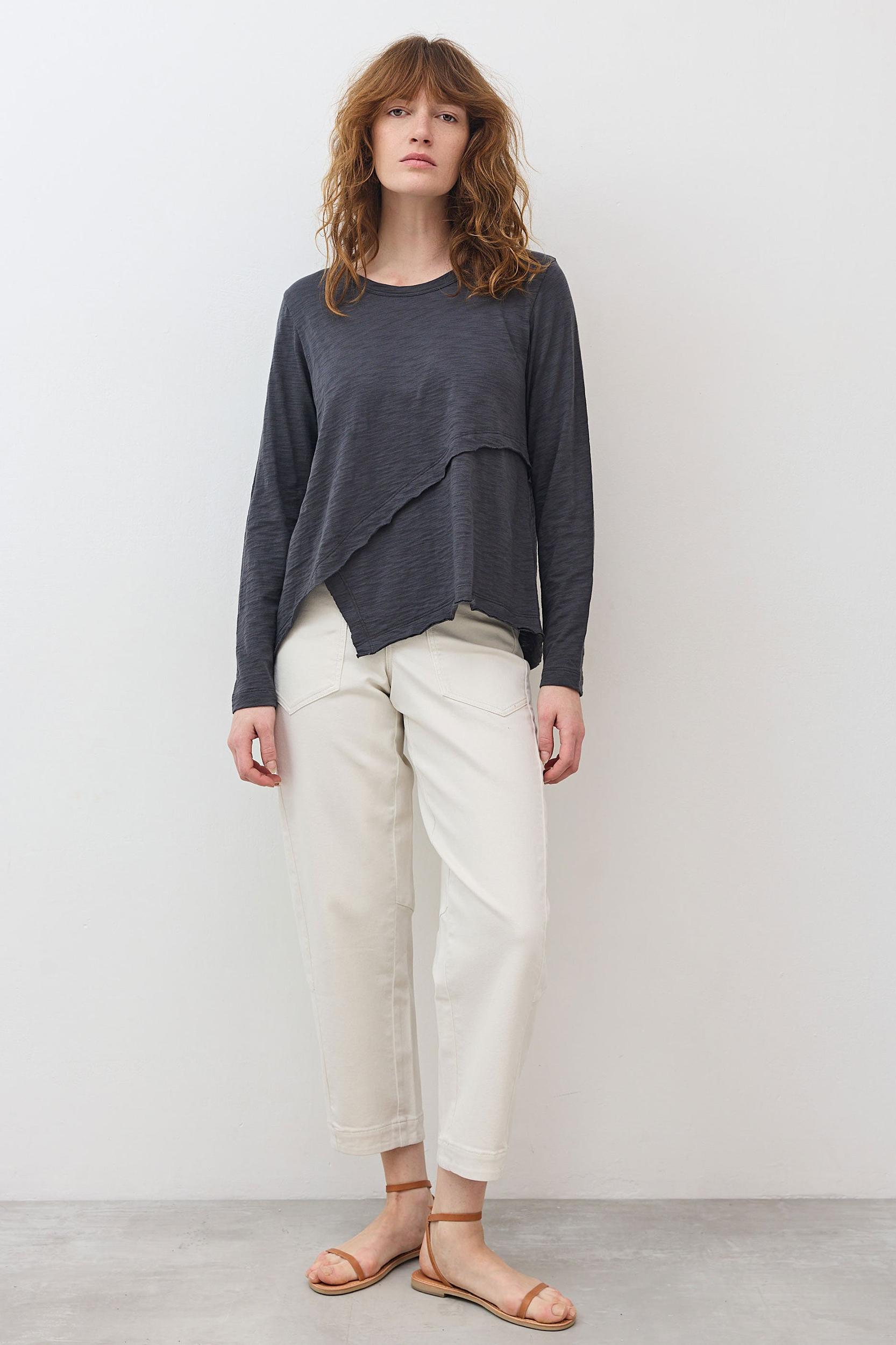 Inner Glow Asymmetric Long Sleeve Top Product Image