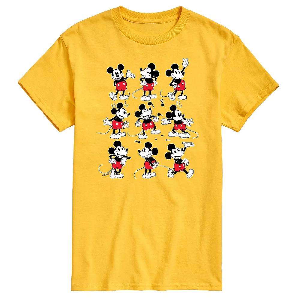 Disney's Mickey Mouse Men's Poses Grid Graphic Tee,  Product Image