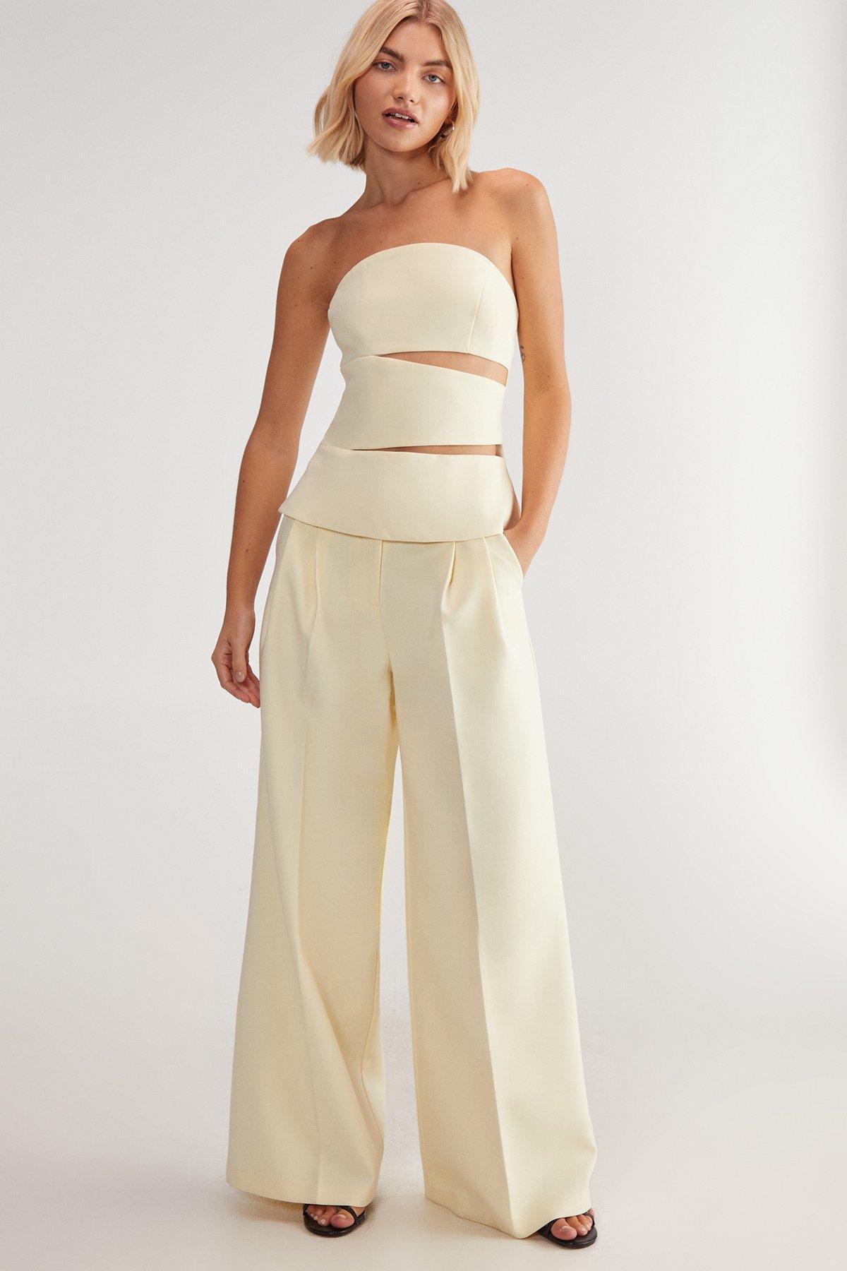 Premium Tailored Cut Out Bustier Top Product Image