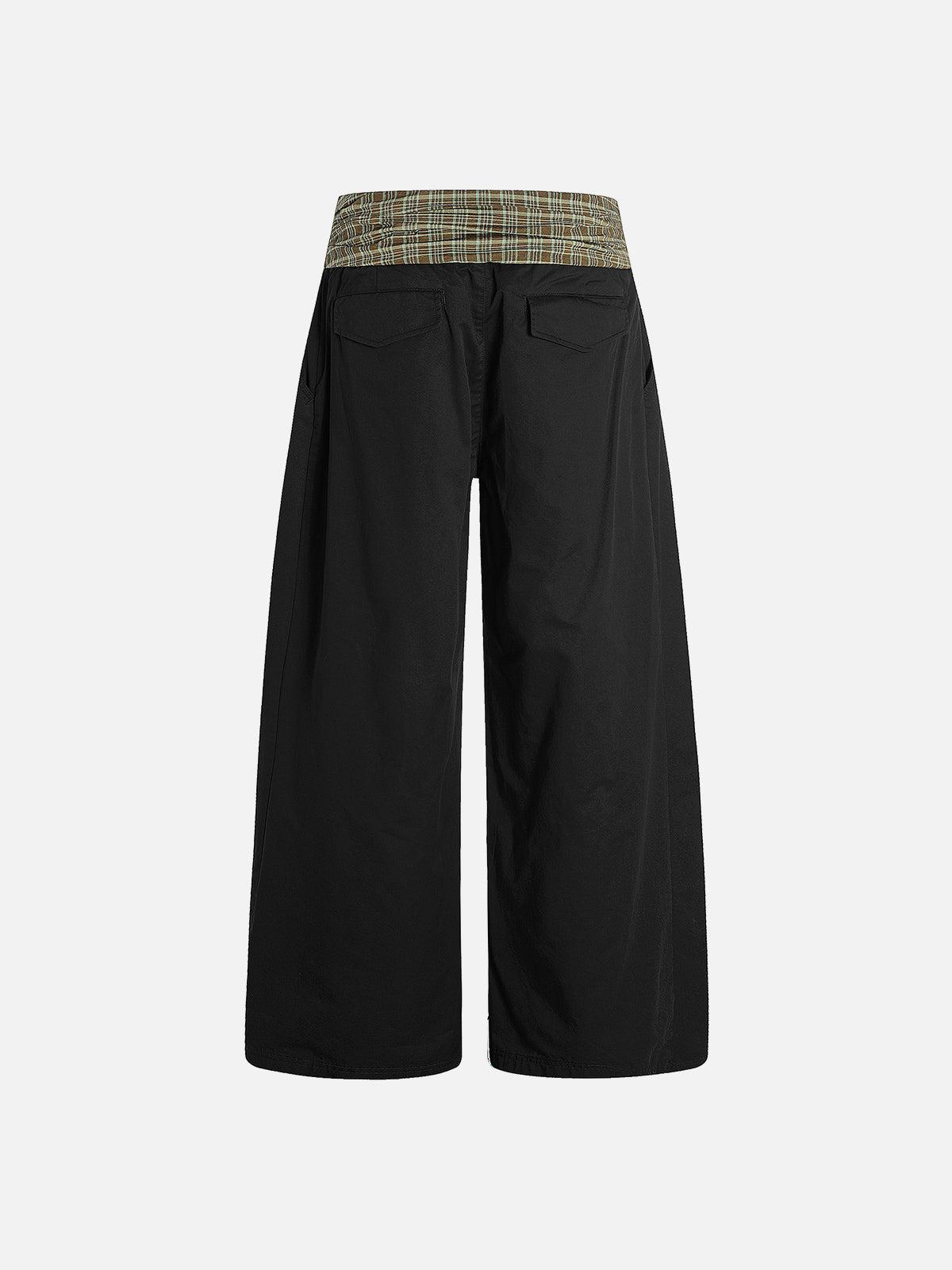 Aelfric Eden Plaid Waist Baggy Barrel Pants Product Image