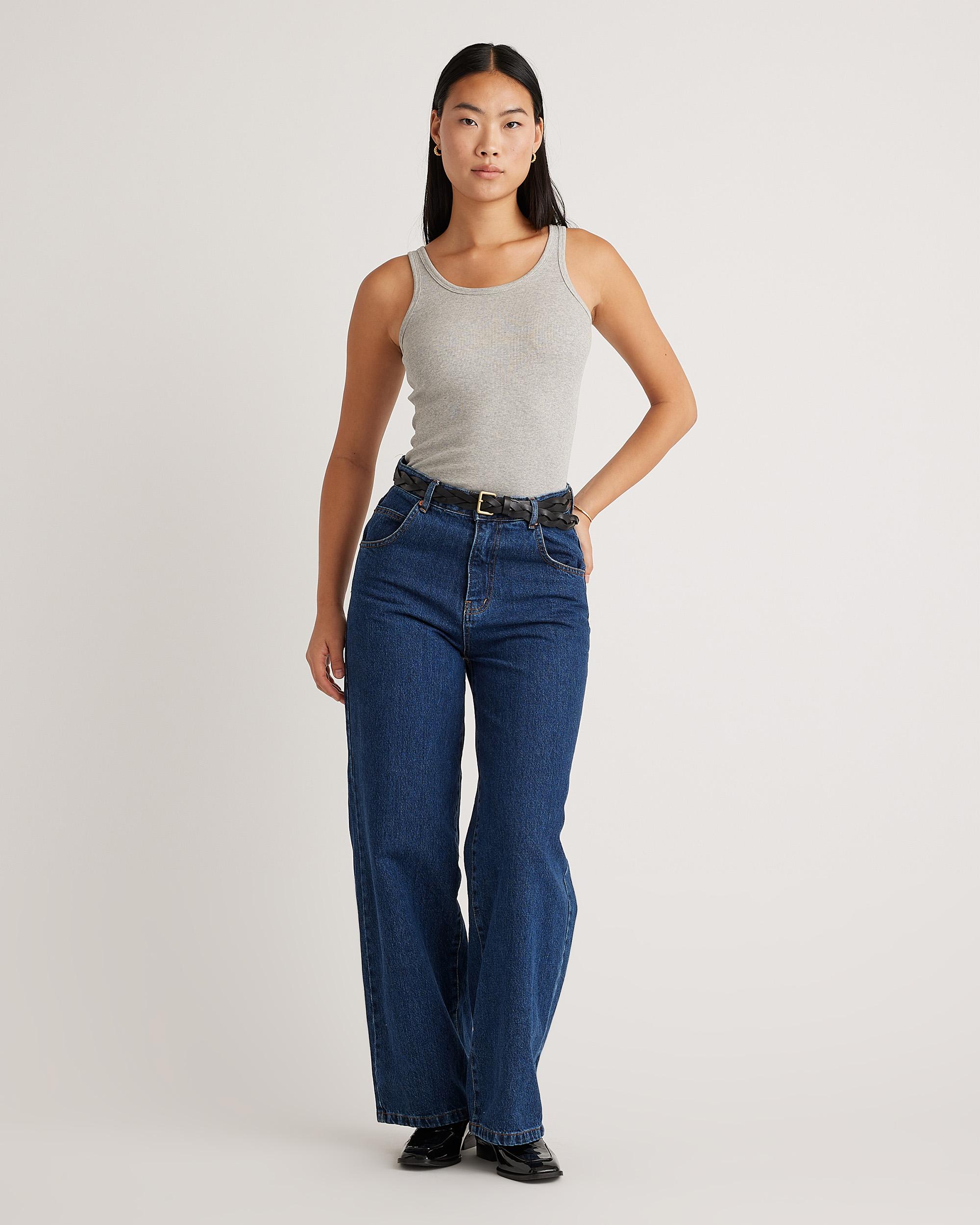 Quince | Women's Micro-Rib Scoop Neck Tank Top Size XL, Organic Cotton Product Image