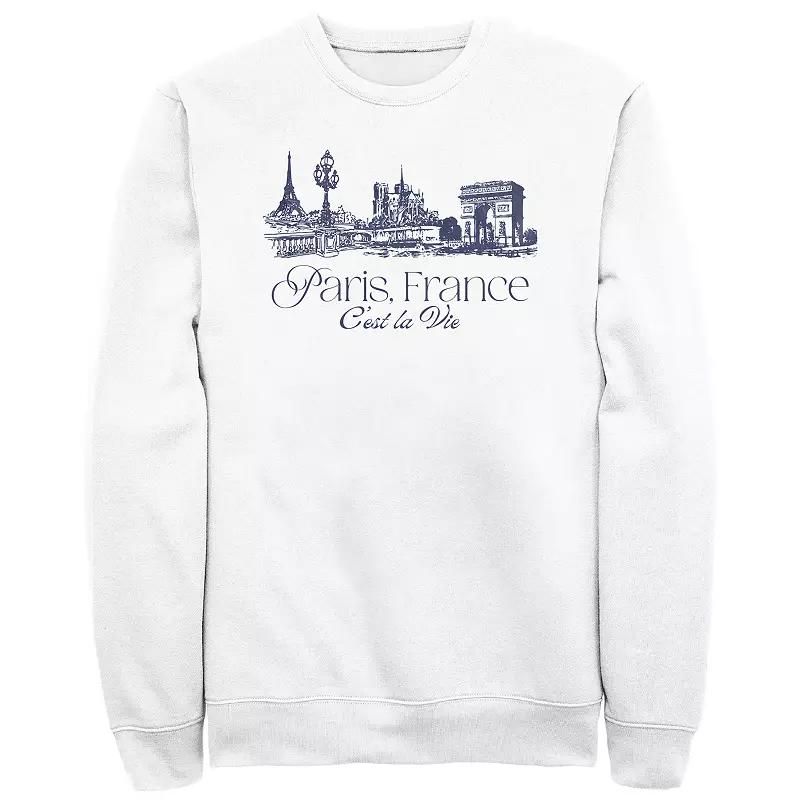 Men's Paris, France C'est La Vie Fleece,  Product Image