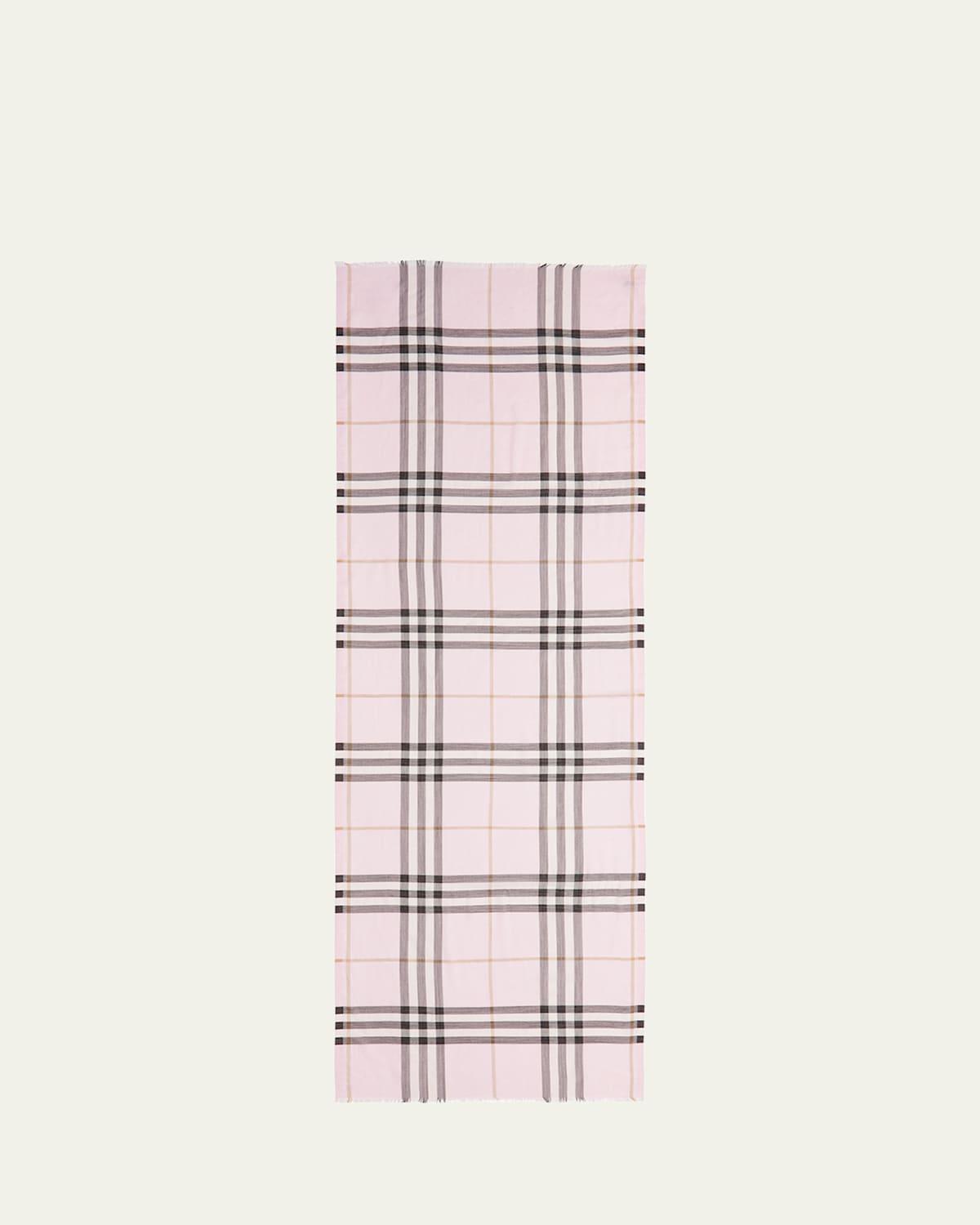 Giant Check Gauze Scarf Product Image