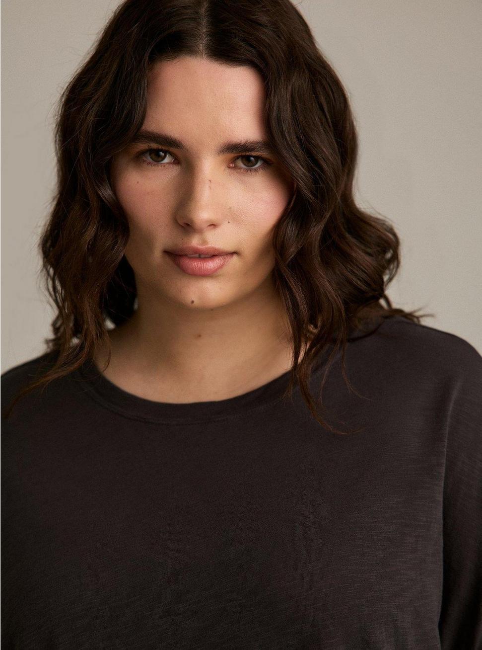 Festi Oversized Tiered Heritage Slub Tee Product Image