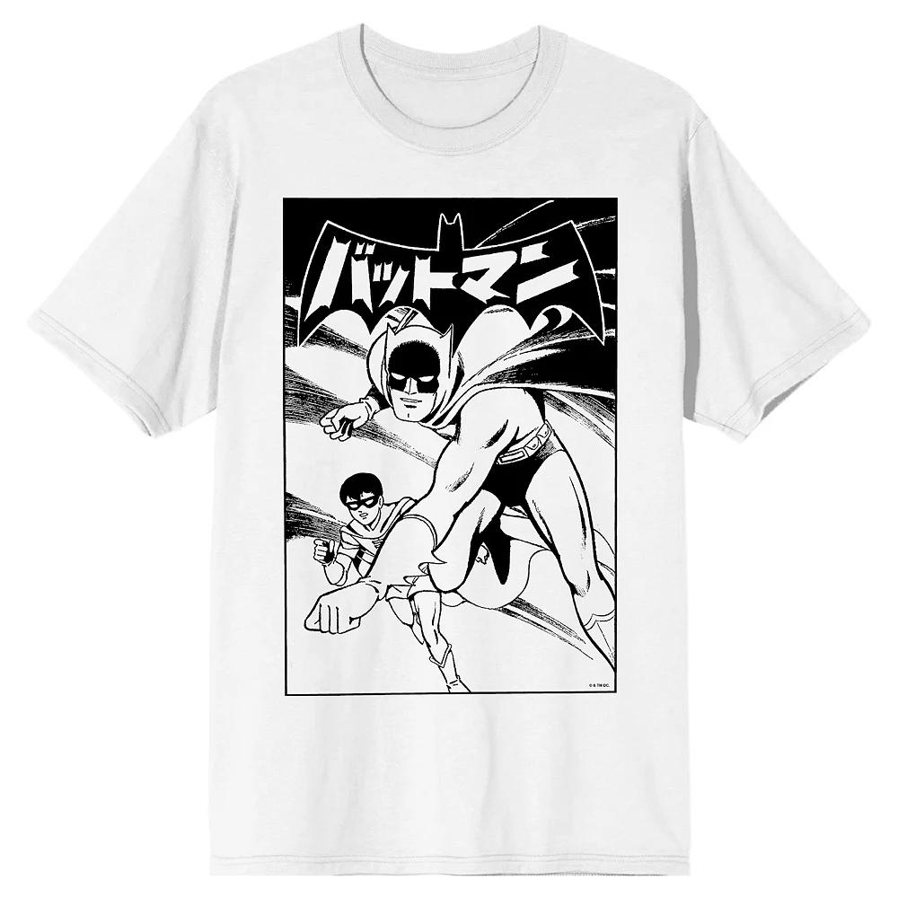 Men's Batmanga Manga Cover Art Short Sleeve Graphic Tee,  Product Image