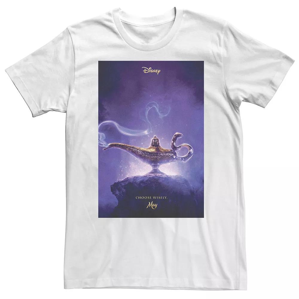 Big & Tall Disney Aladdin Poster Tee, Men's, Size: 4XL Tall, White Product Image