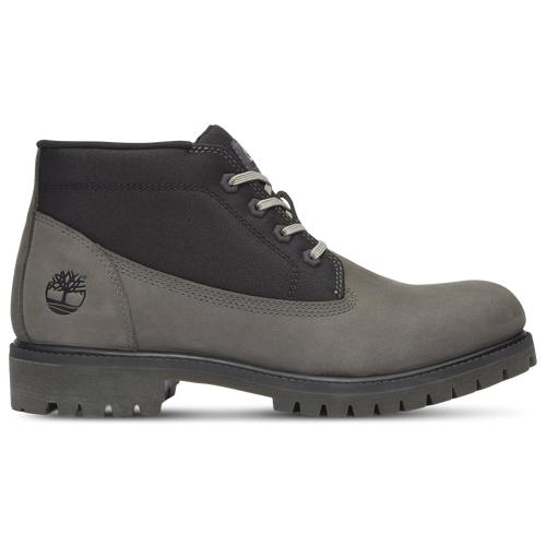 Timberland Mens Timberland Premium Mid Lace-Up Chukka Boots - Mens Grey/Black Product Image