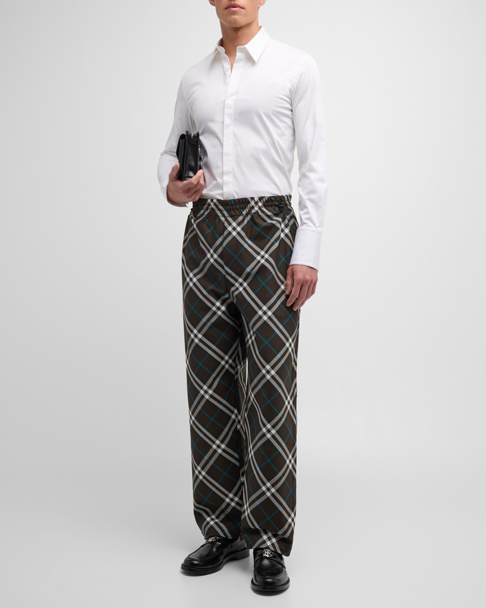 Men's IP Check Elastic-Waist Pants Product Image