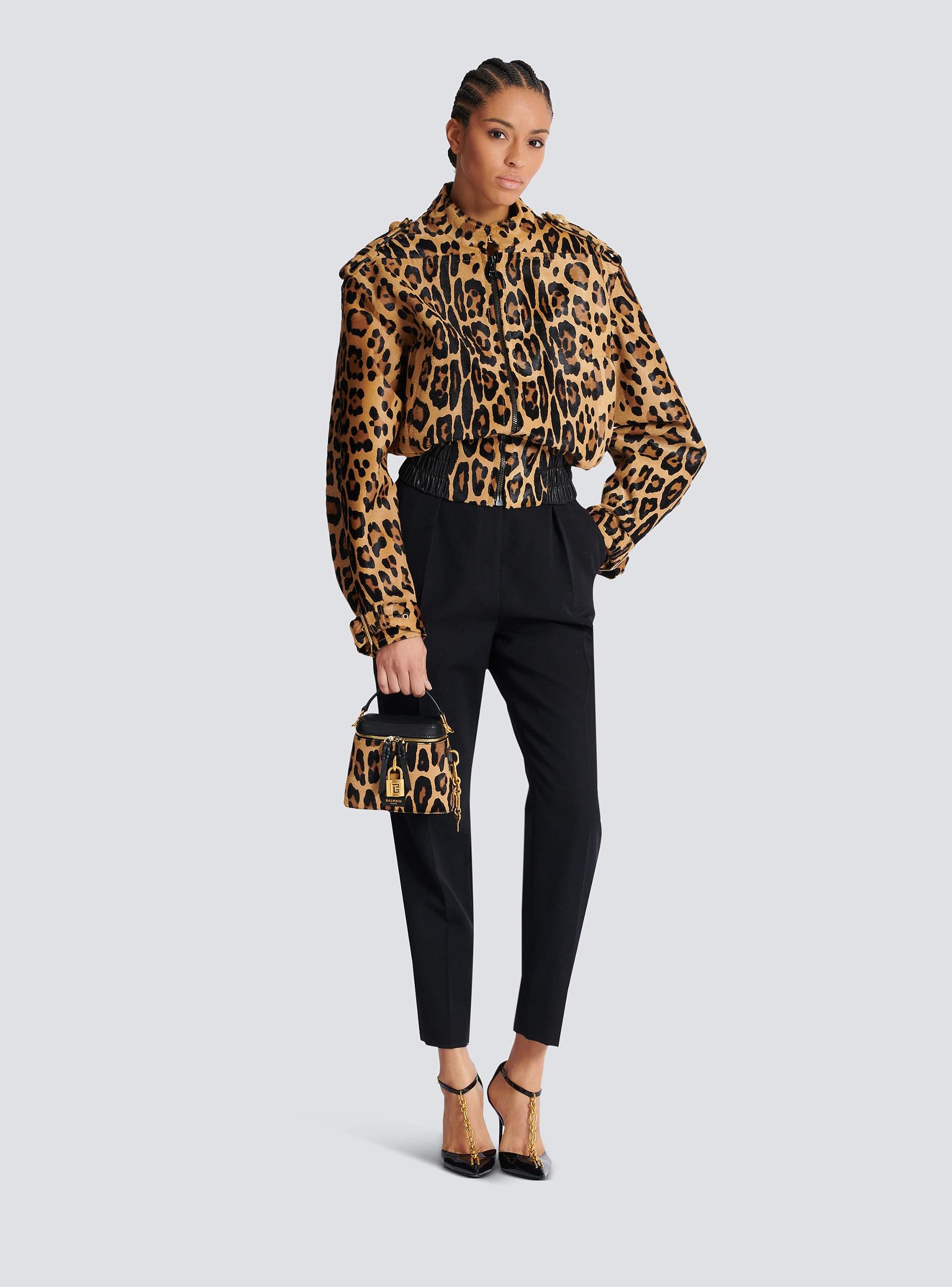 Pulse Vanity leopard print leather bag Product Image