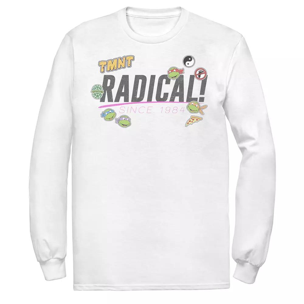 Men's Ninja Turtles Radical! Patch Collage Long Sleeve Tee,  Product Image
