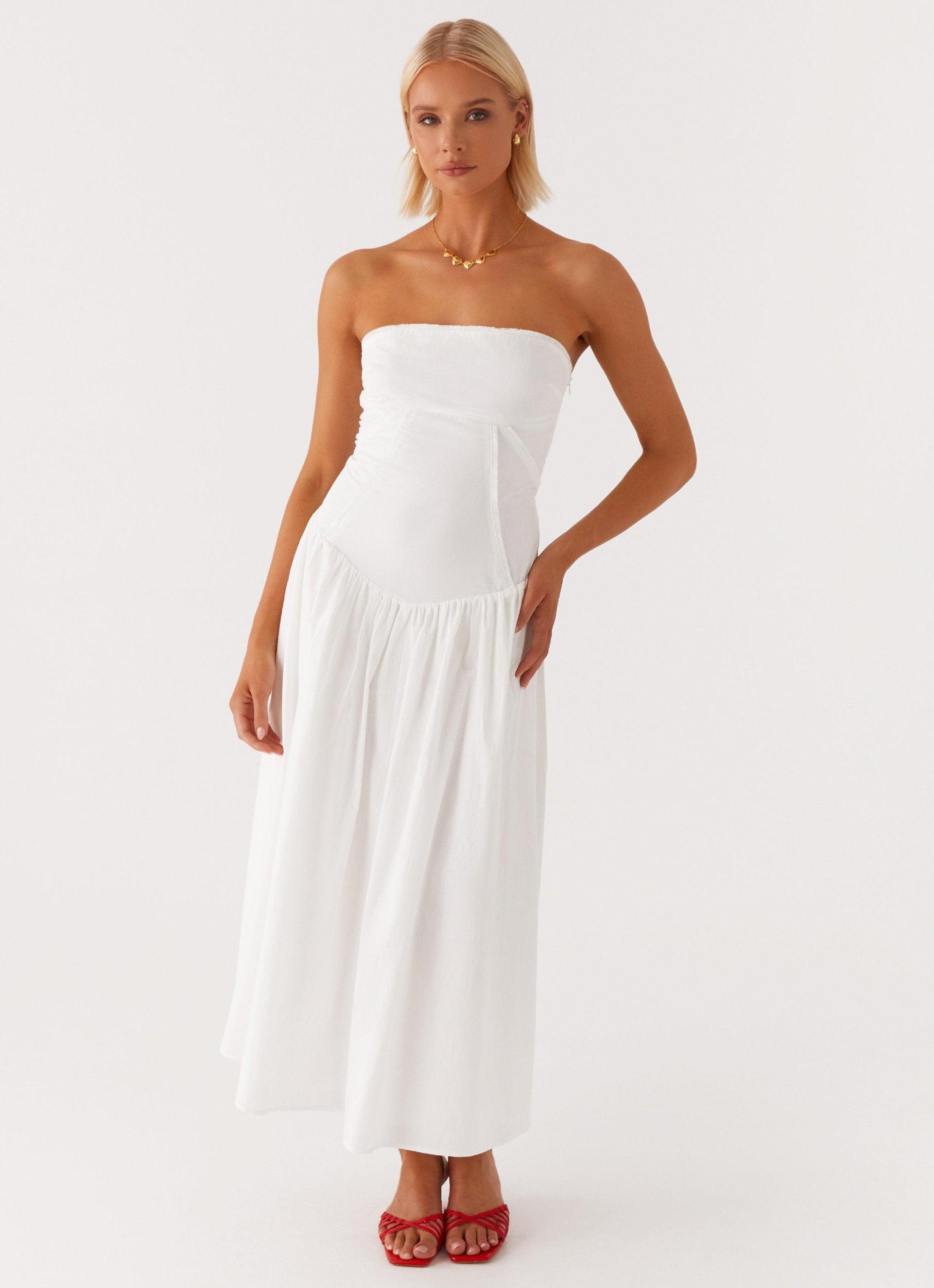 Larnie Midi Dress - White Product Image