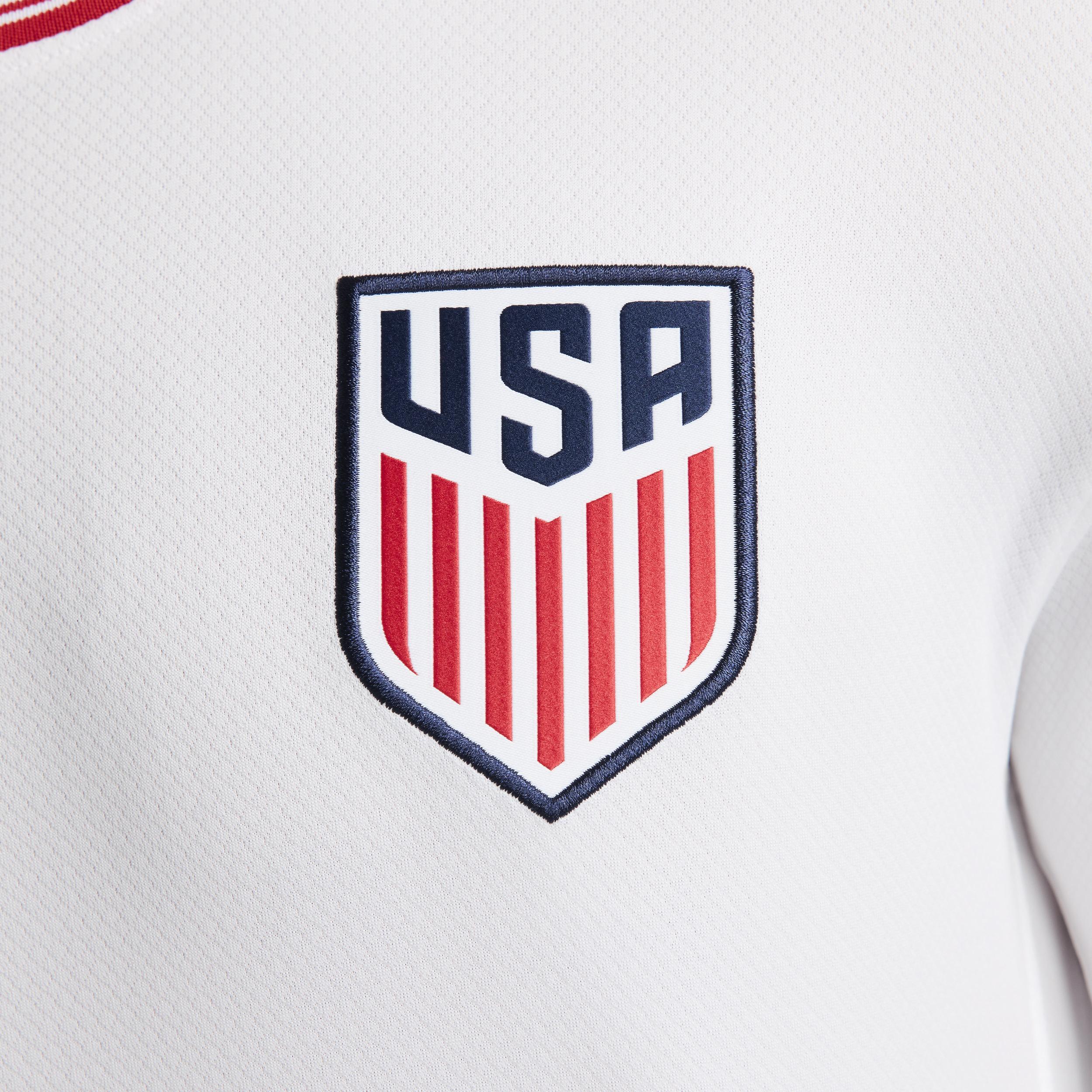 USMNT 2024 Stadium Home Nike Mens Dri-FIT Soccer Long-Sleeve Replica Jersey | FJ1264-100 Product Image