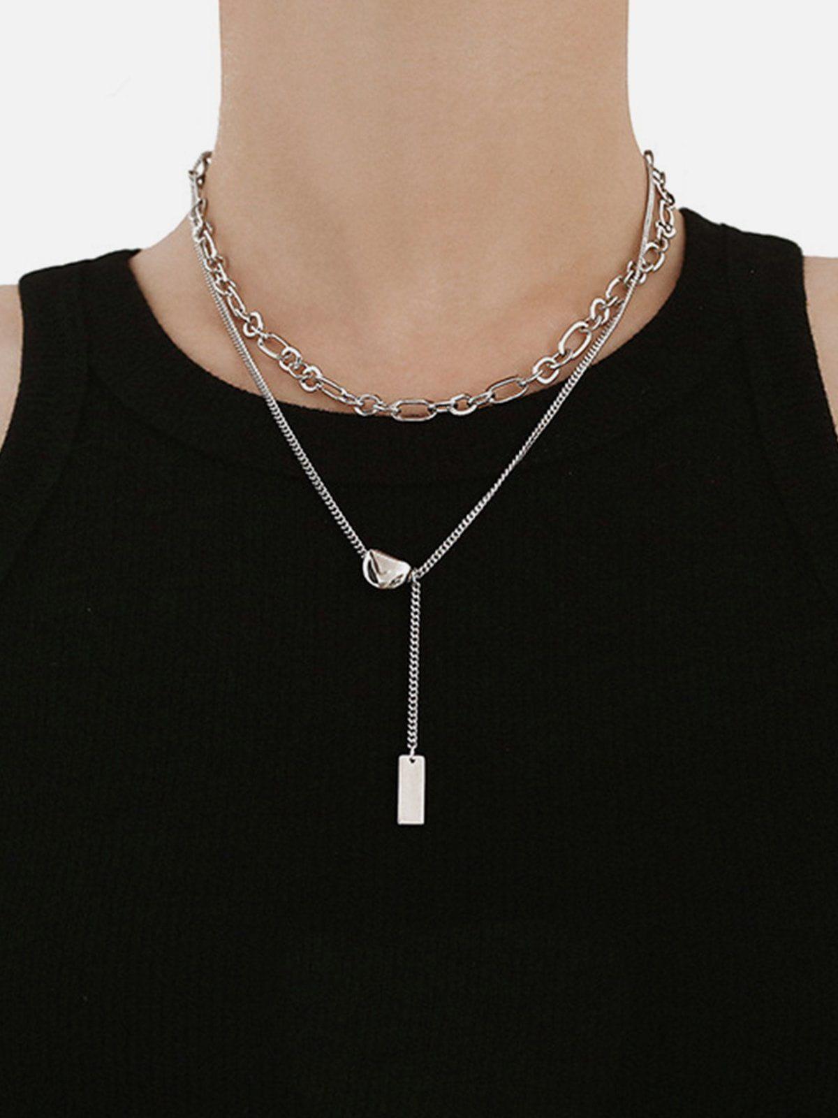 Aelfric Eden Hip Hop Layerd Necklace Female Product Image