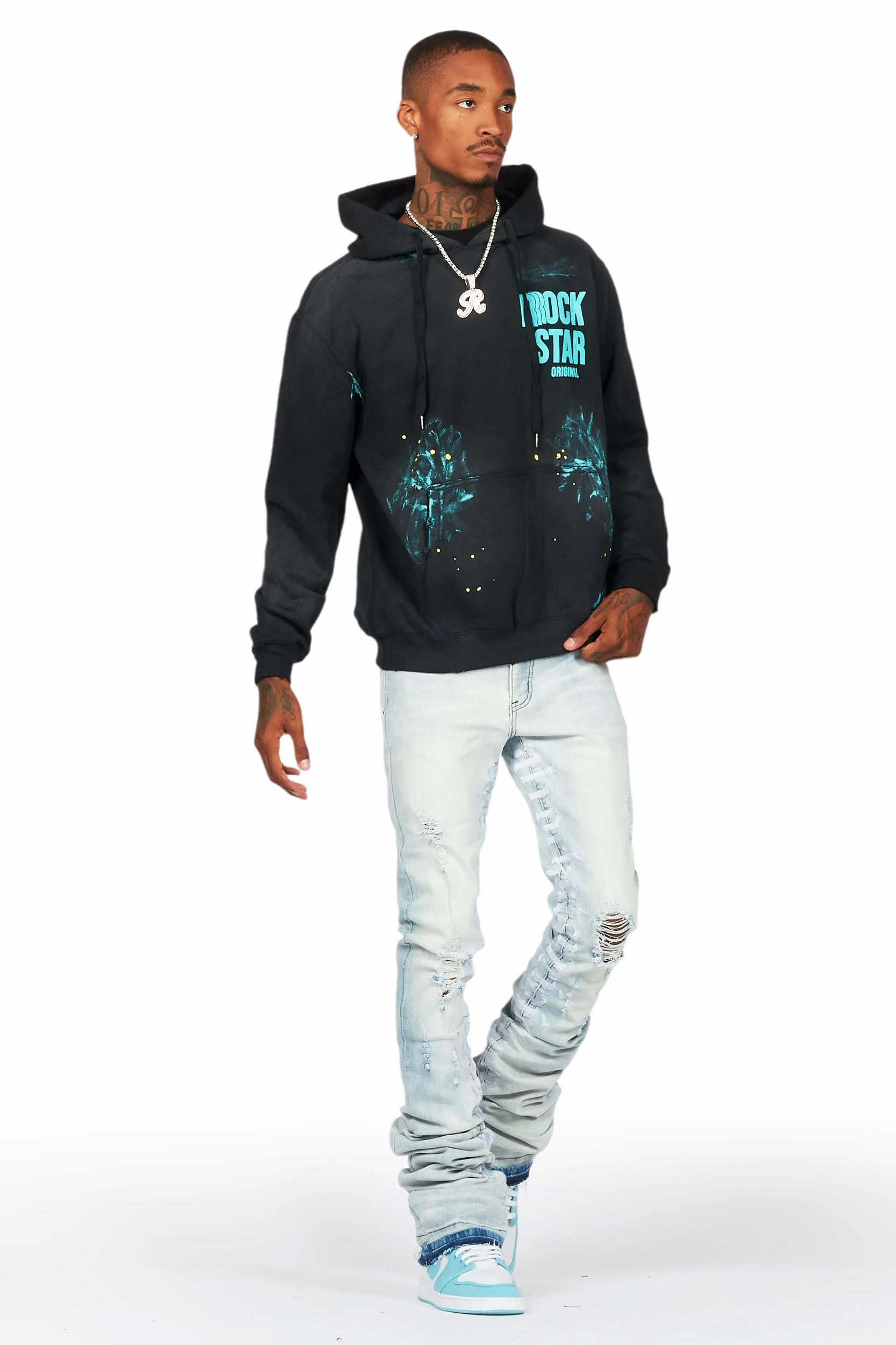 Colette Blue Wash Super Stacked Flare Jean Male Product Image