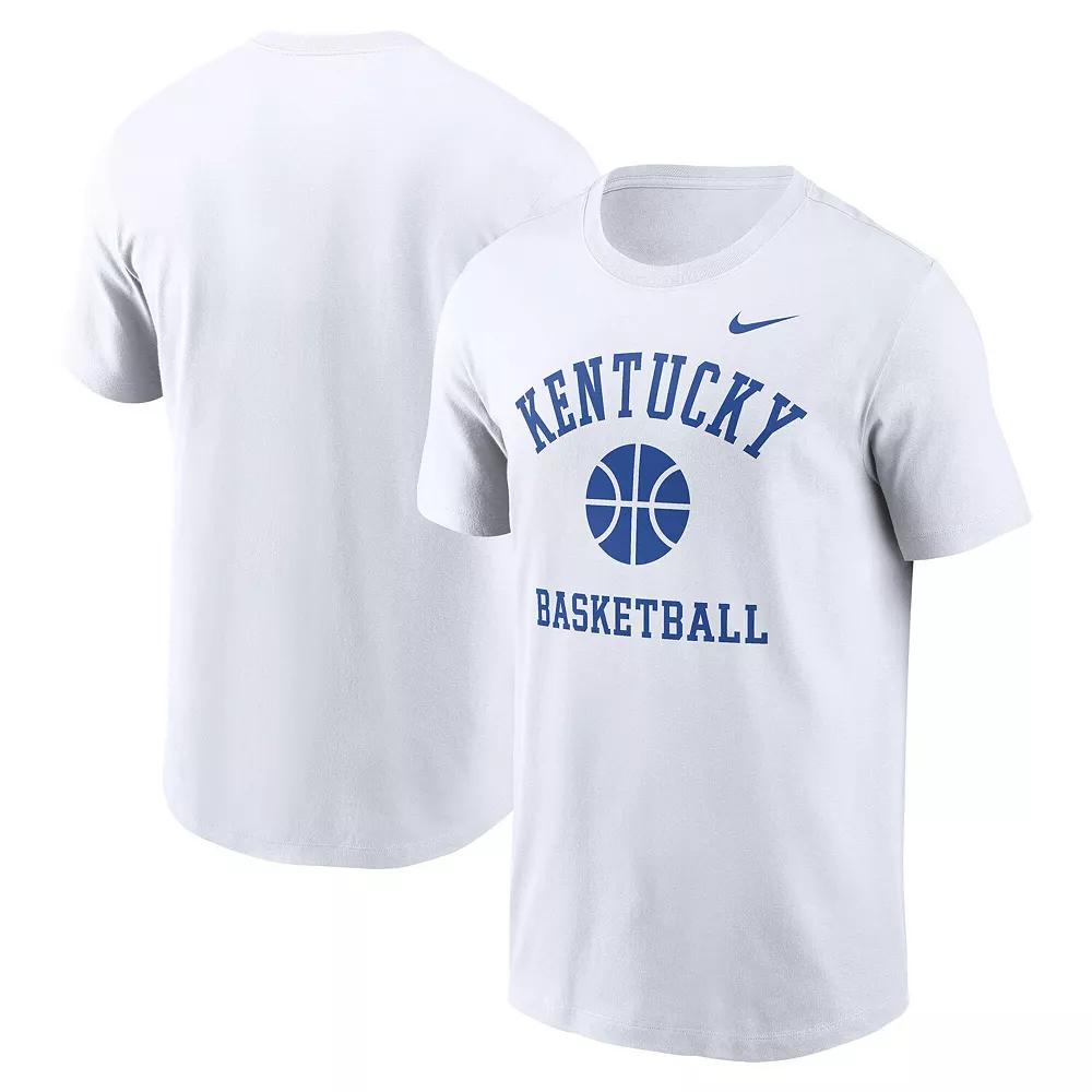 Men's Nike White Kentucky Wildcats Basketball Icon T-Shirt, Size: Medium Product Image
