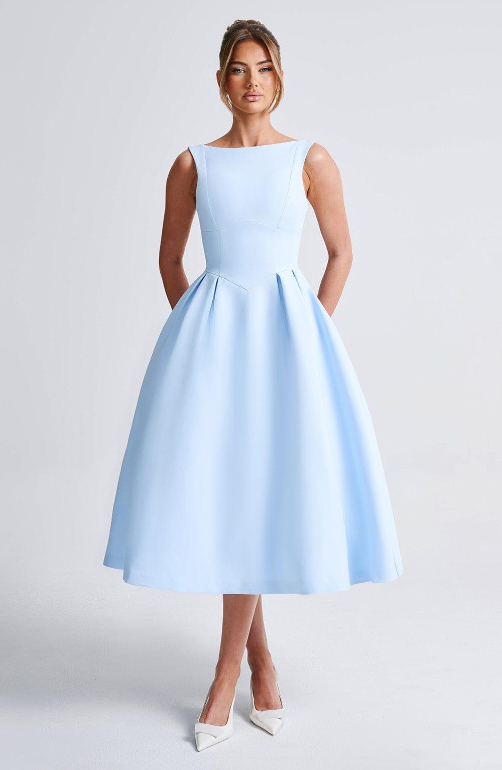 Clarabella Midi Dress - Blue Product Image