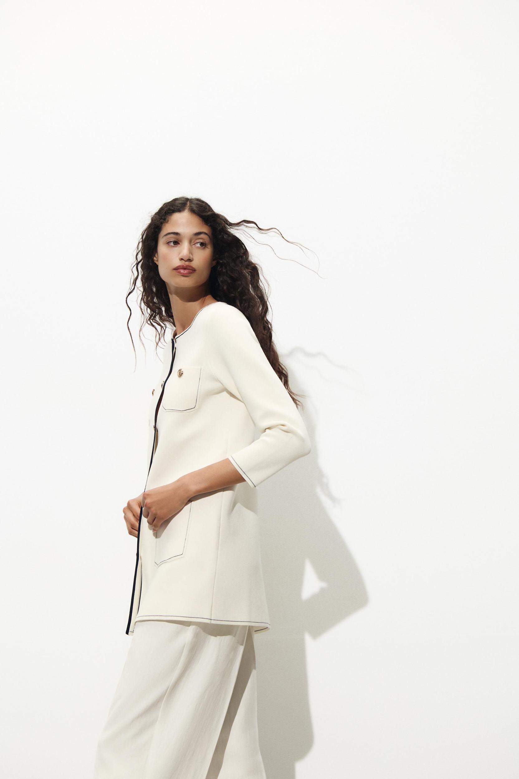 LONG KNIT JACKET Product Image