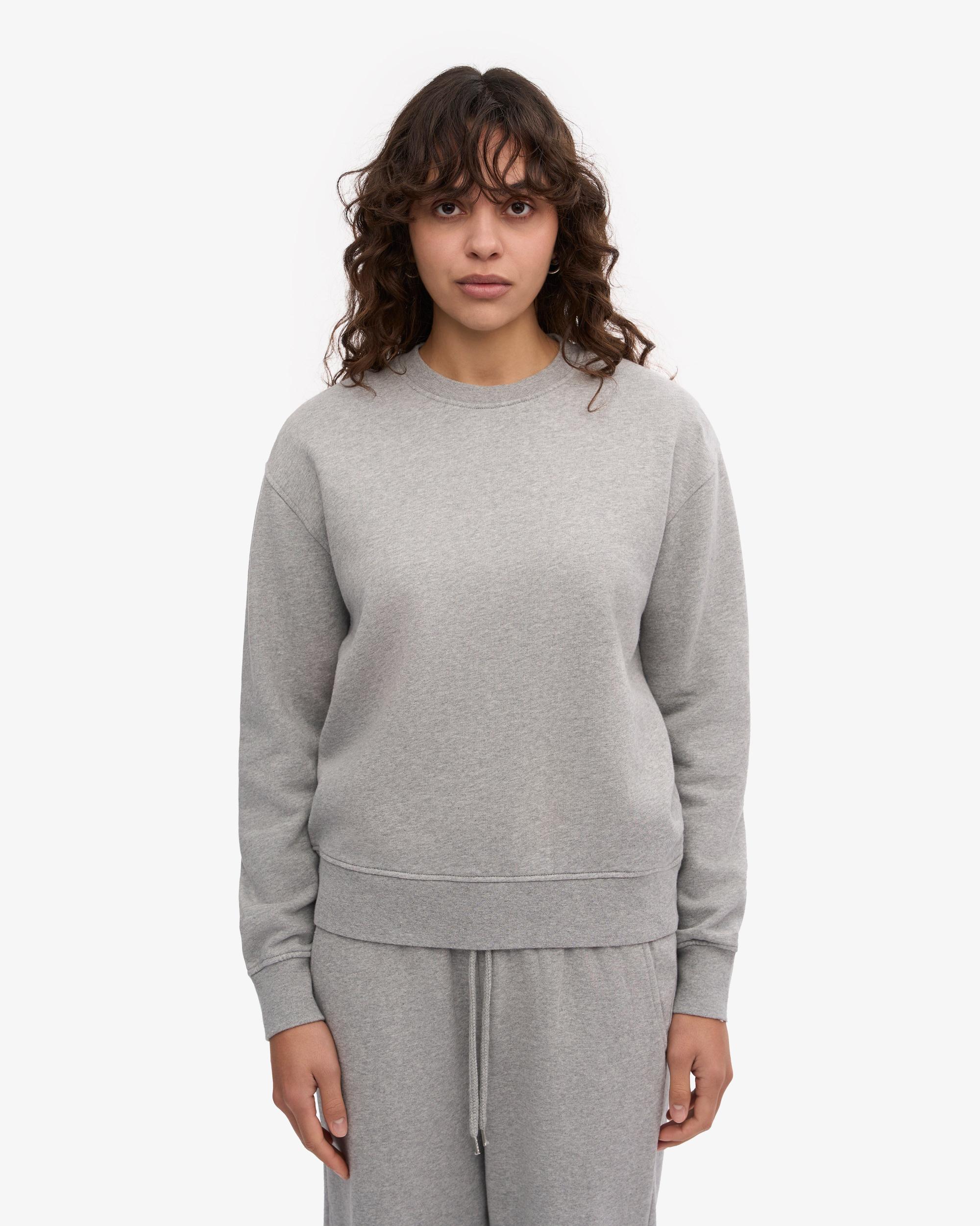 Women Classic Organic Crew - Heather Grey Product Image