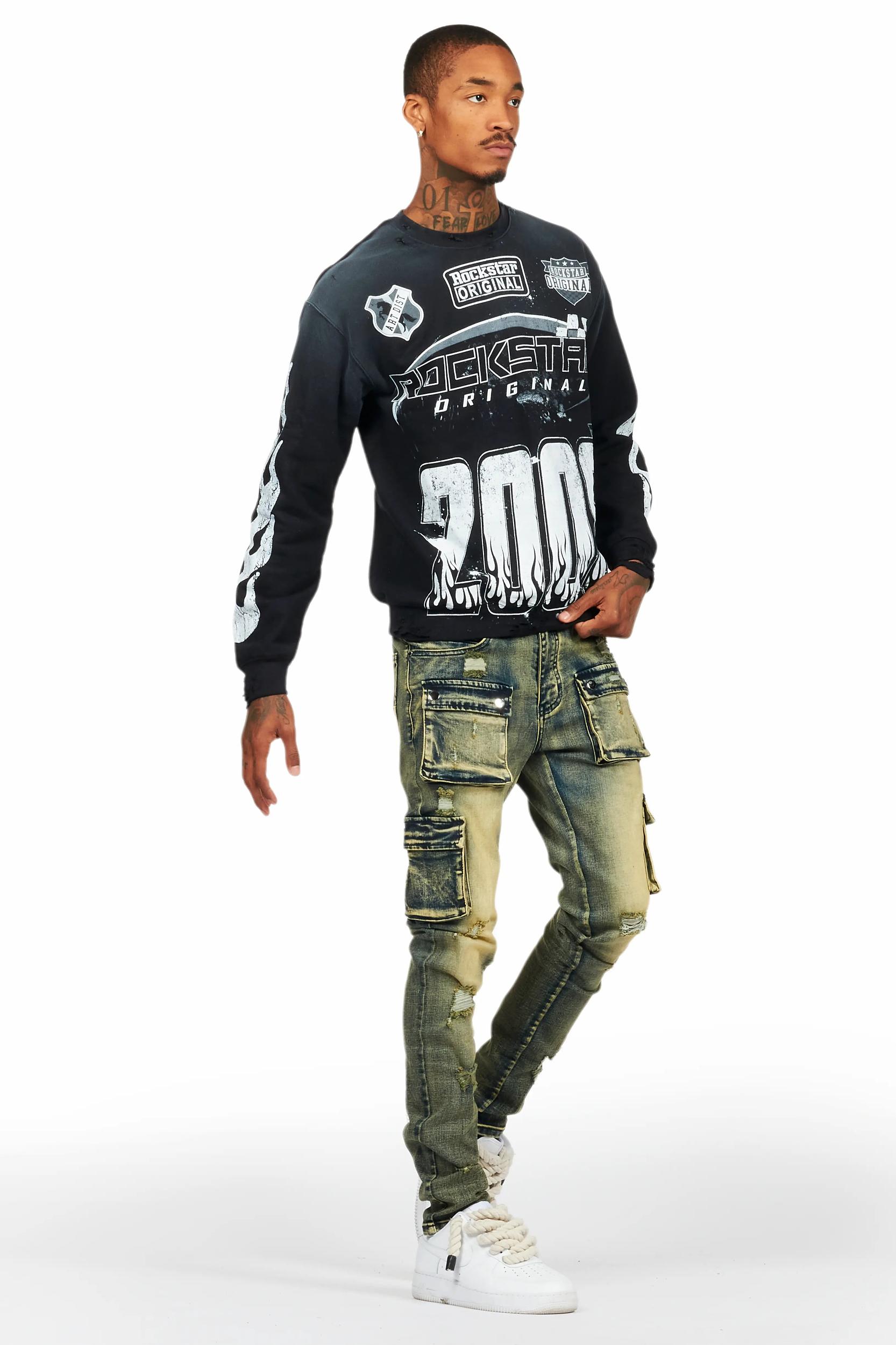 Kap Tint Wash Cargo Jean Male Product Image