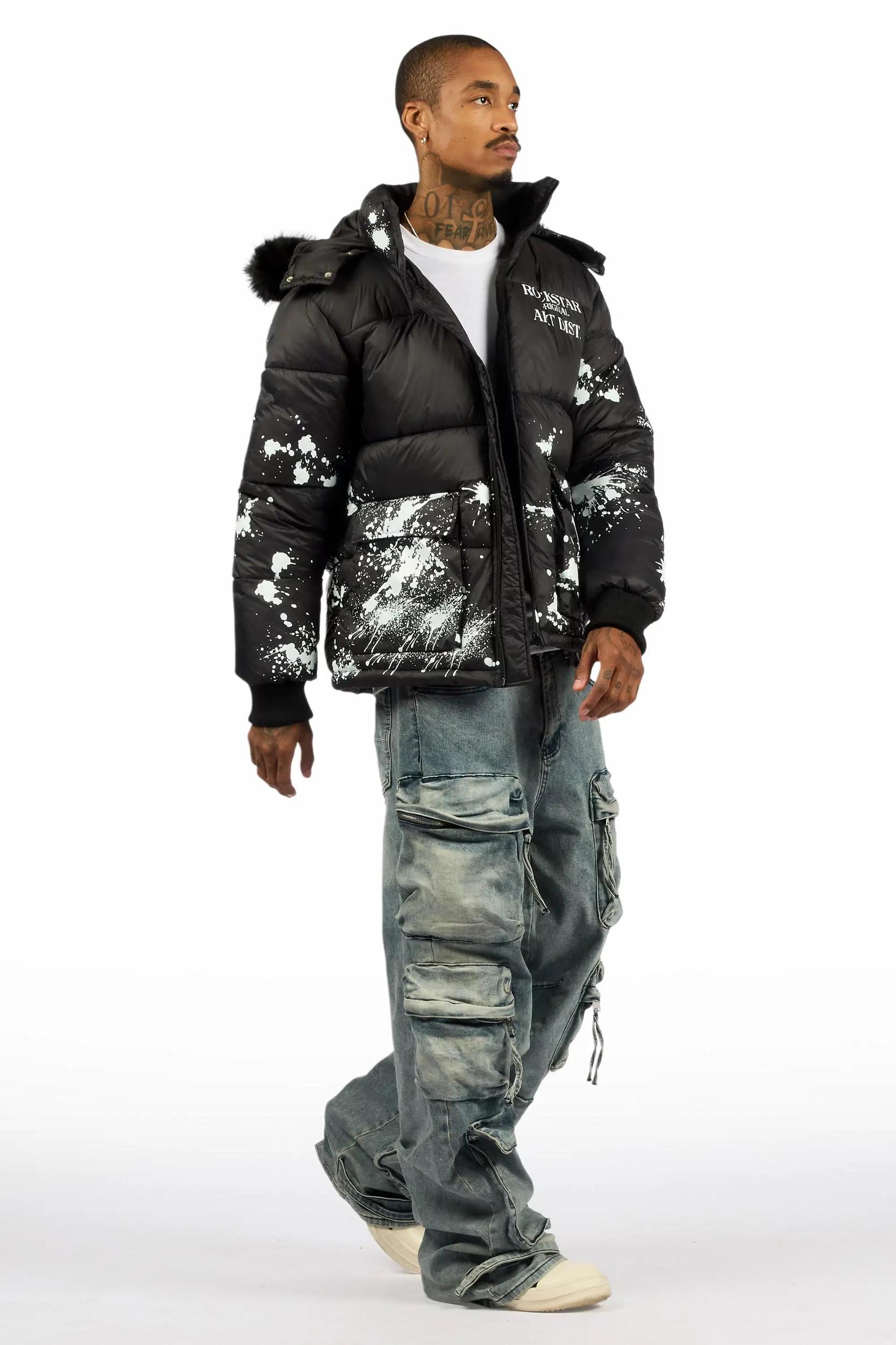 Lenz Blue Baggy Fit Jean Male Product Image