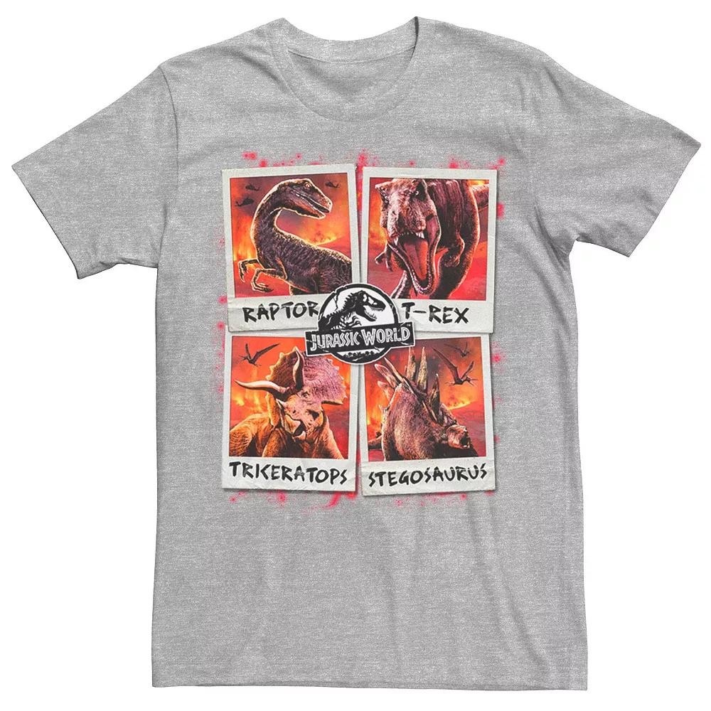 Men's Jurassic World Two Dino Vacation Polaroids Tee,  Product Image
