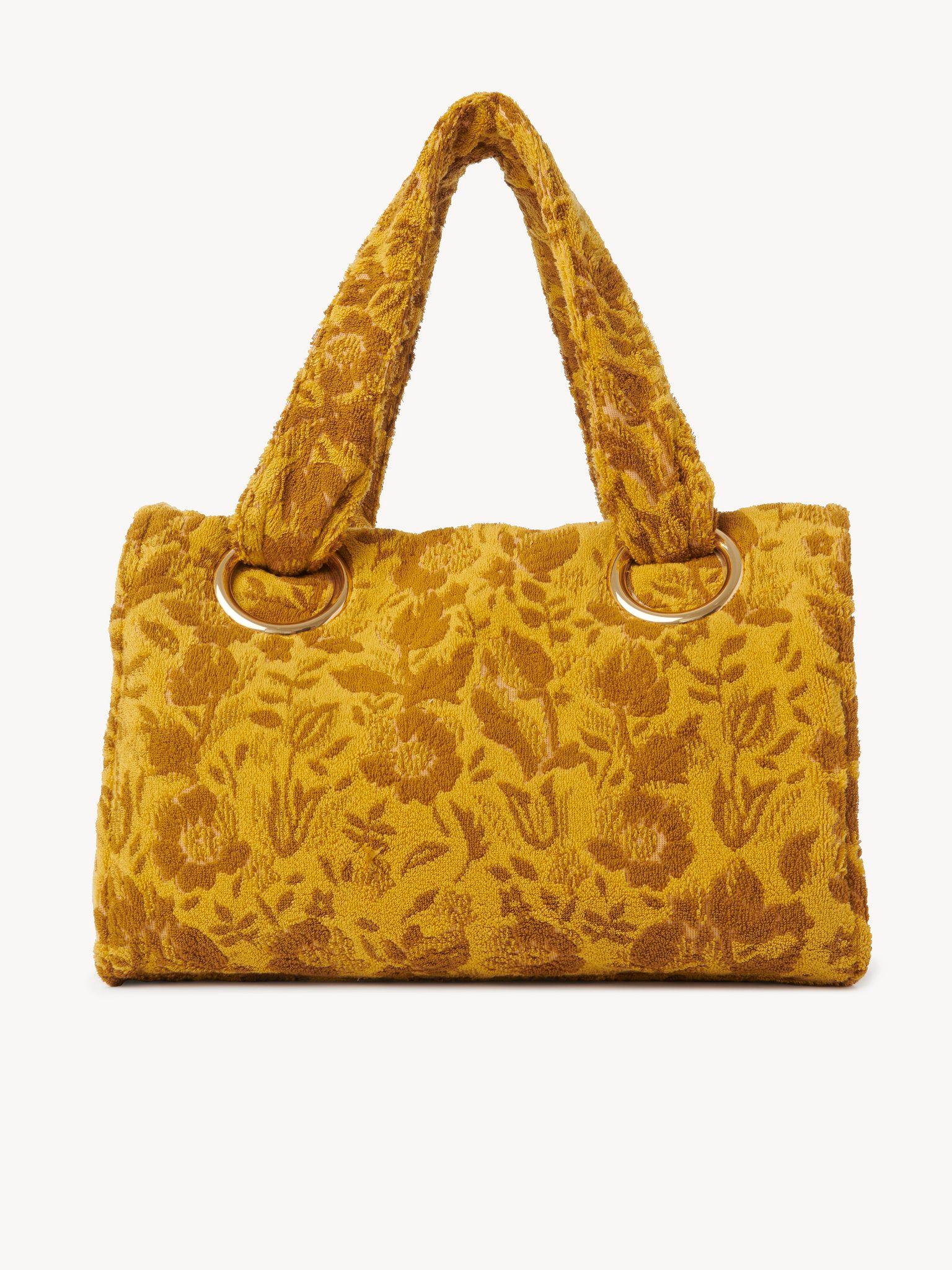 Large Chloé Plage tote bag in jacquard terry Product Image