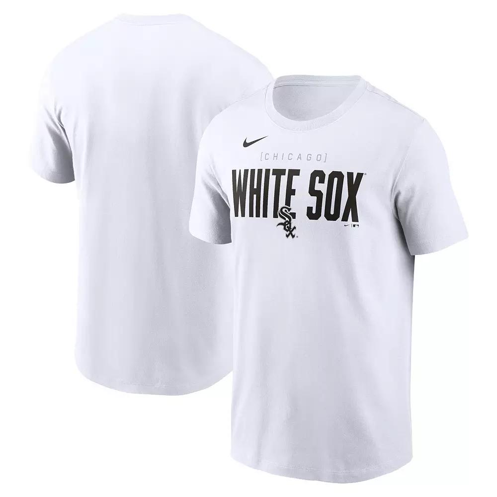 Men's Nike White Chicago White Sox Home Team Bracket Stack T-Shirt, Size: XL Product Image