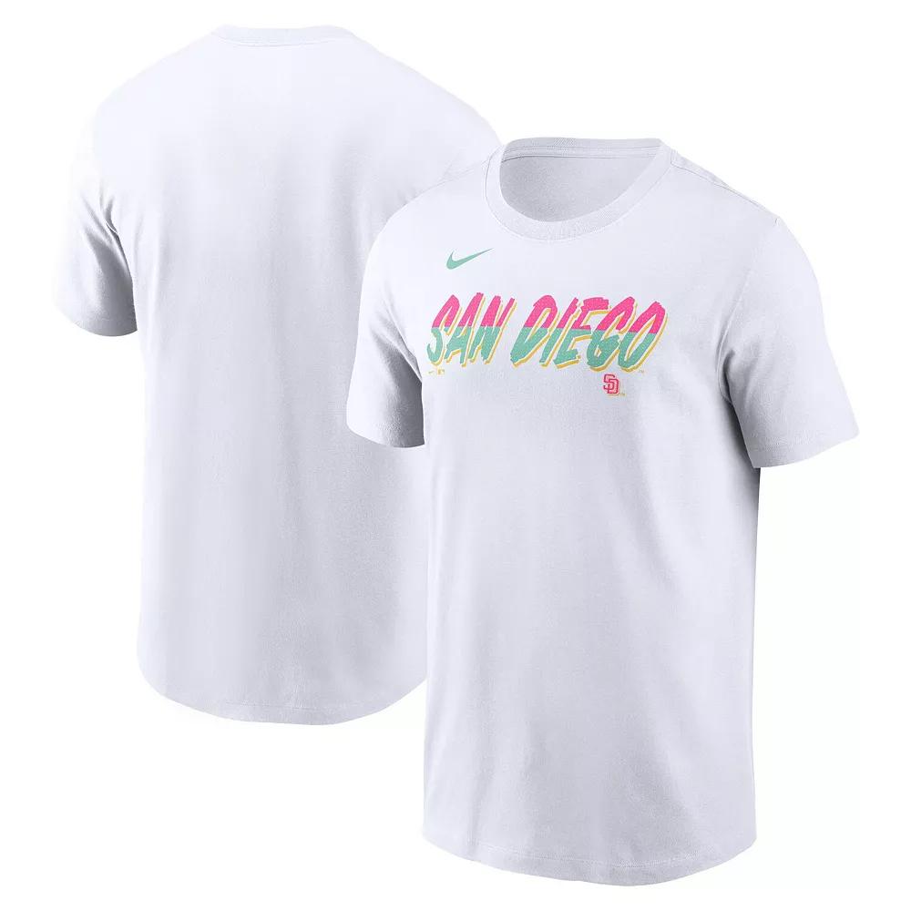 Men's Nike White San Diego Padres City Connect Wordmark T-Shirt,  Product Image
