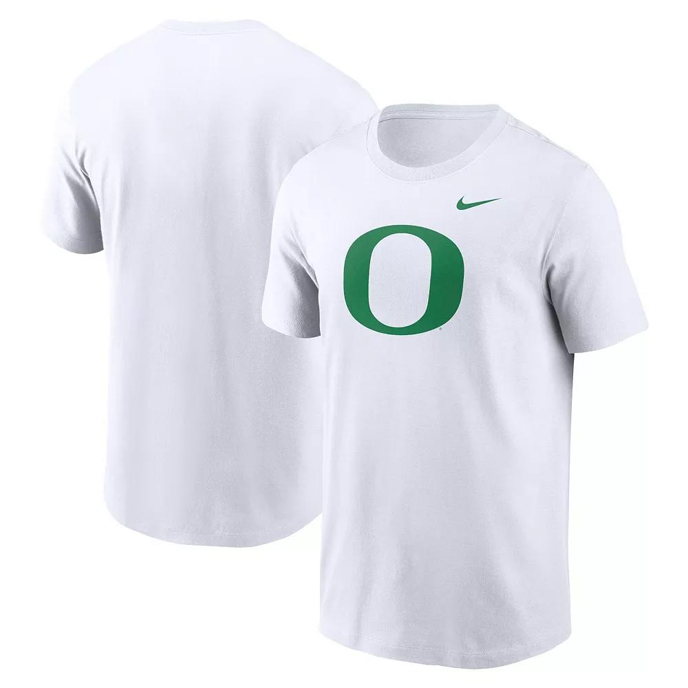 Men's Nike White Oregon Ducks Primetime Evergreen Logo T-Shirt, Size: XL Product Image