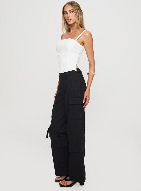 Raider Low Waist Cargo Pant Black Product Image