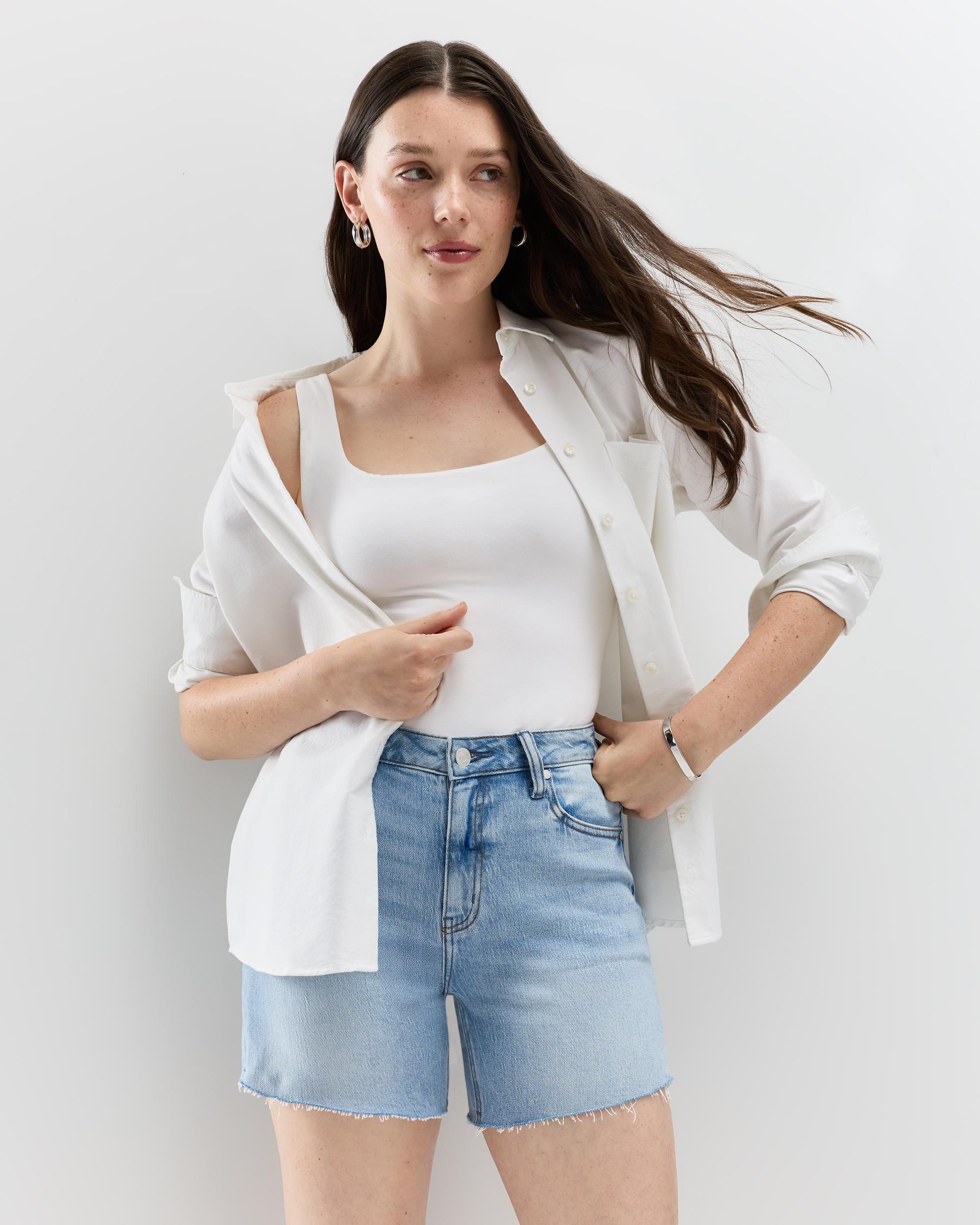 Quince | Women's Bella Stretch Vintage Shorts Organic Cotton Product Image