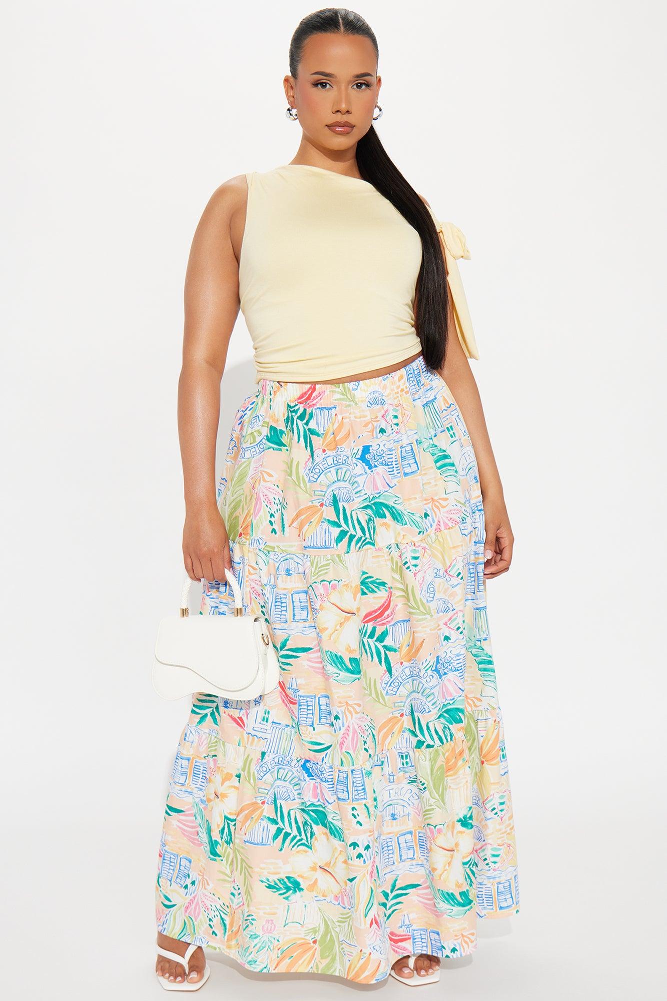 San Tropez Midi Skirt - Multi Color Female Product Image