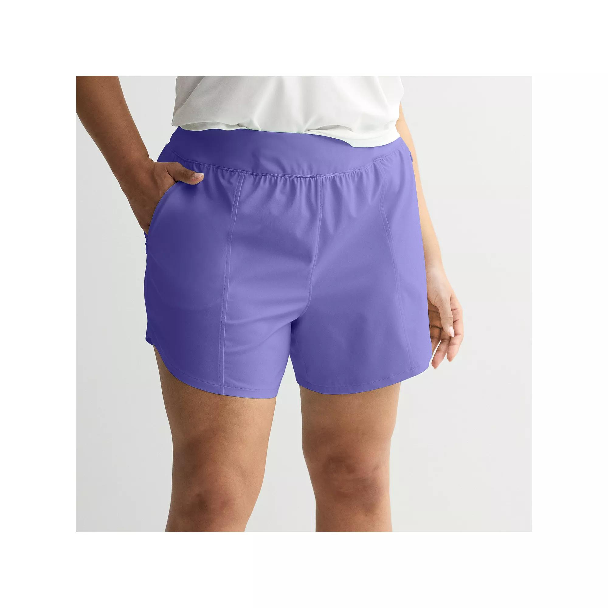 Plus Size Tek Gear® Multi-Purpose Shorts, Women's, Size: 1XL, Peyton Purple Product Image