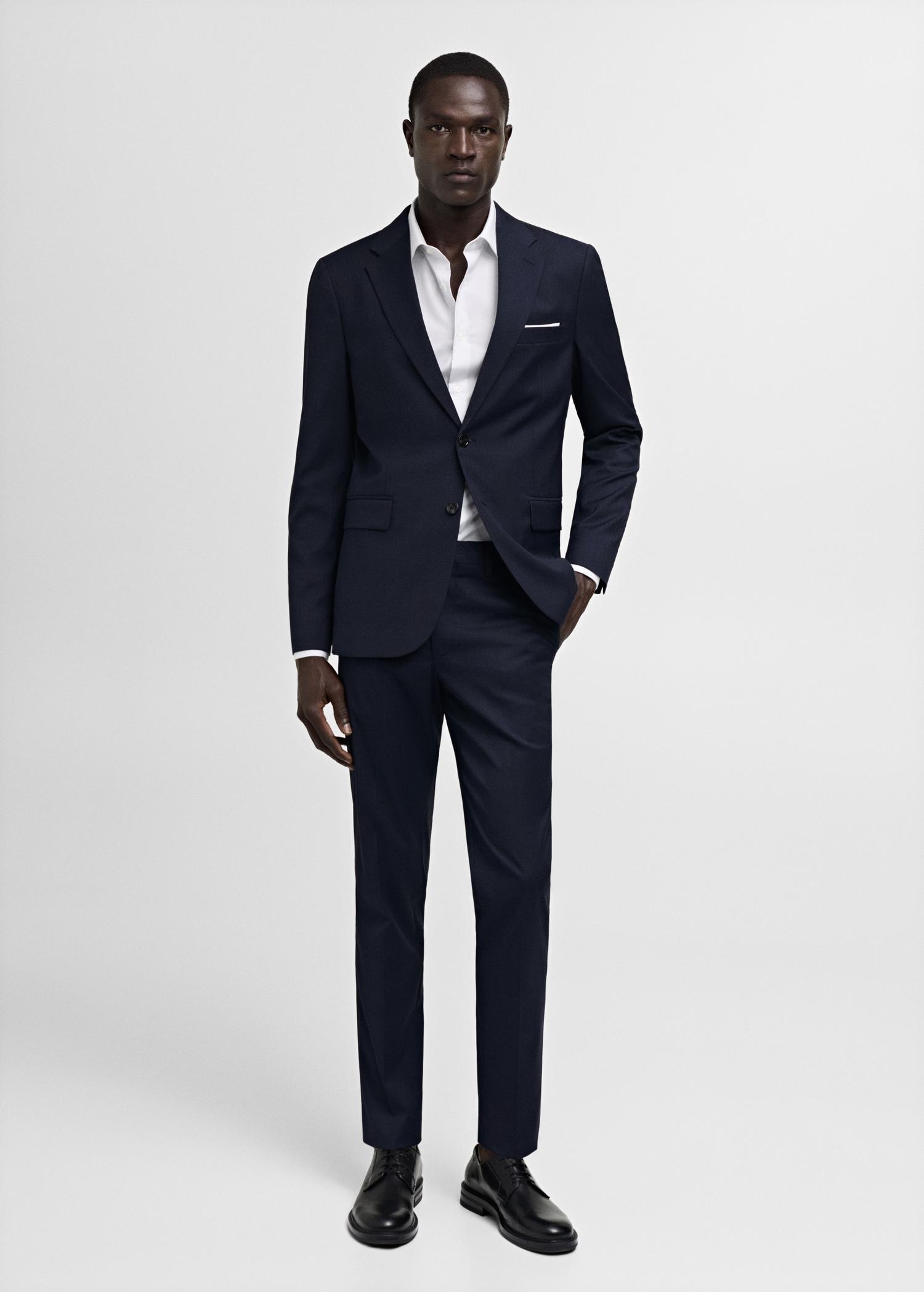 Milan slim-fit suit blazer - Men | MANGO USA Product Image