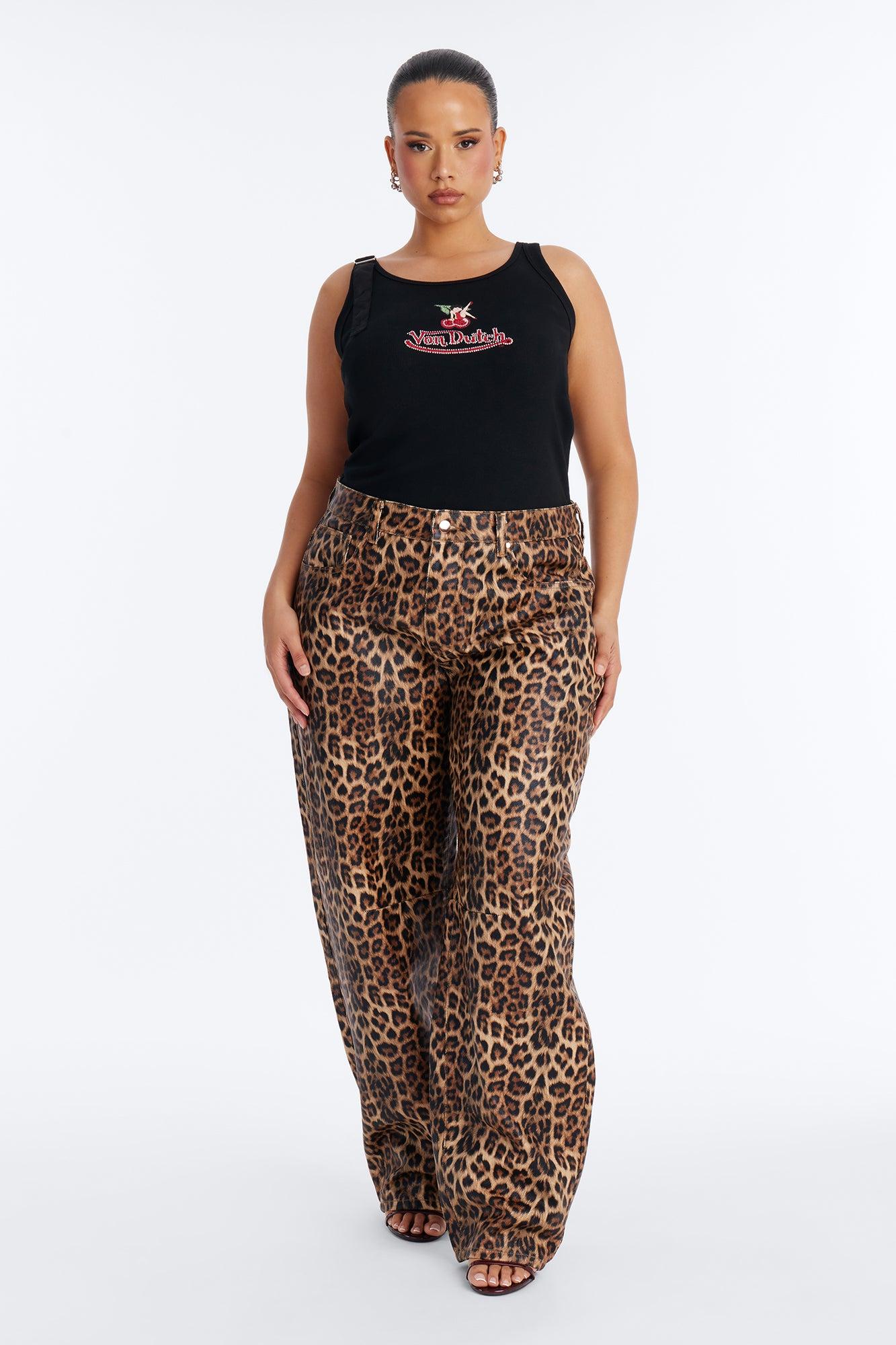 Von Dutch x Betty Boop Cherry Lips Ribbed Tank Top - Black Female Product Image
