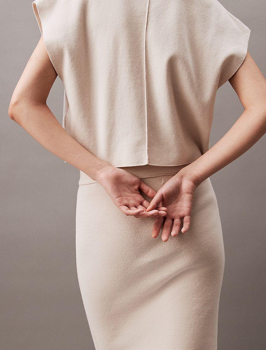 Split Hem Midi Skirt Product Image