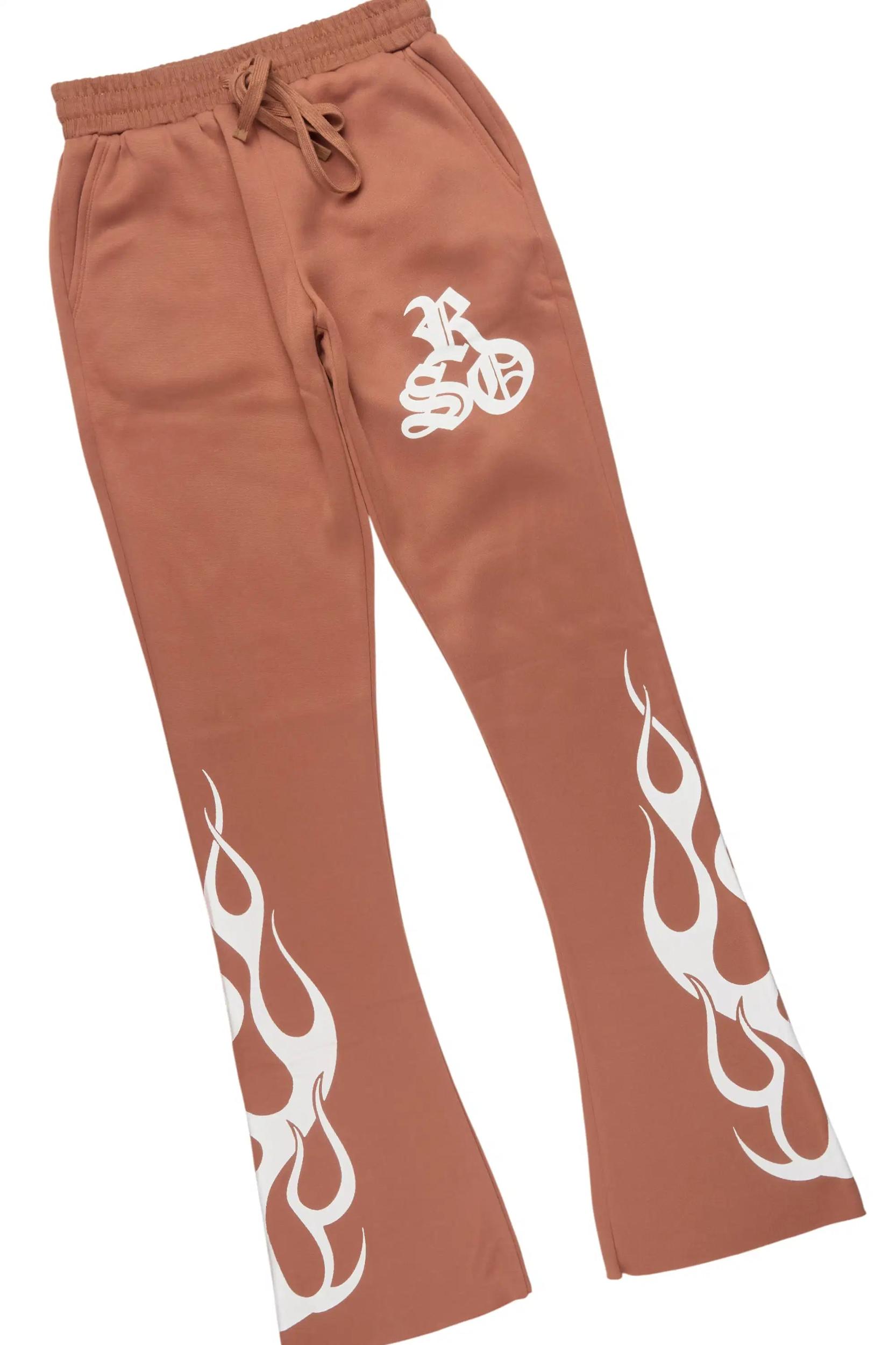 Anisha Mocha Stacked Track Set Female Product Image