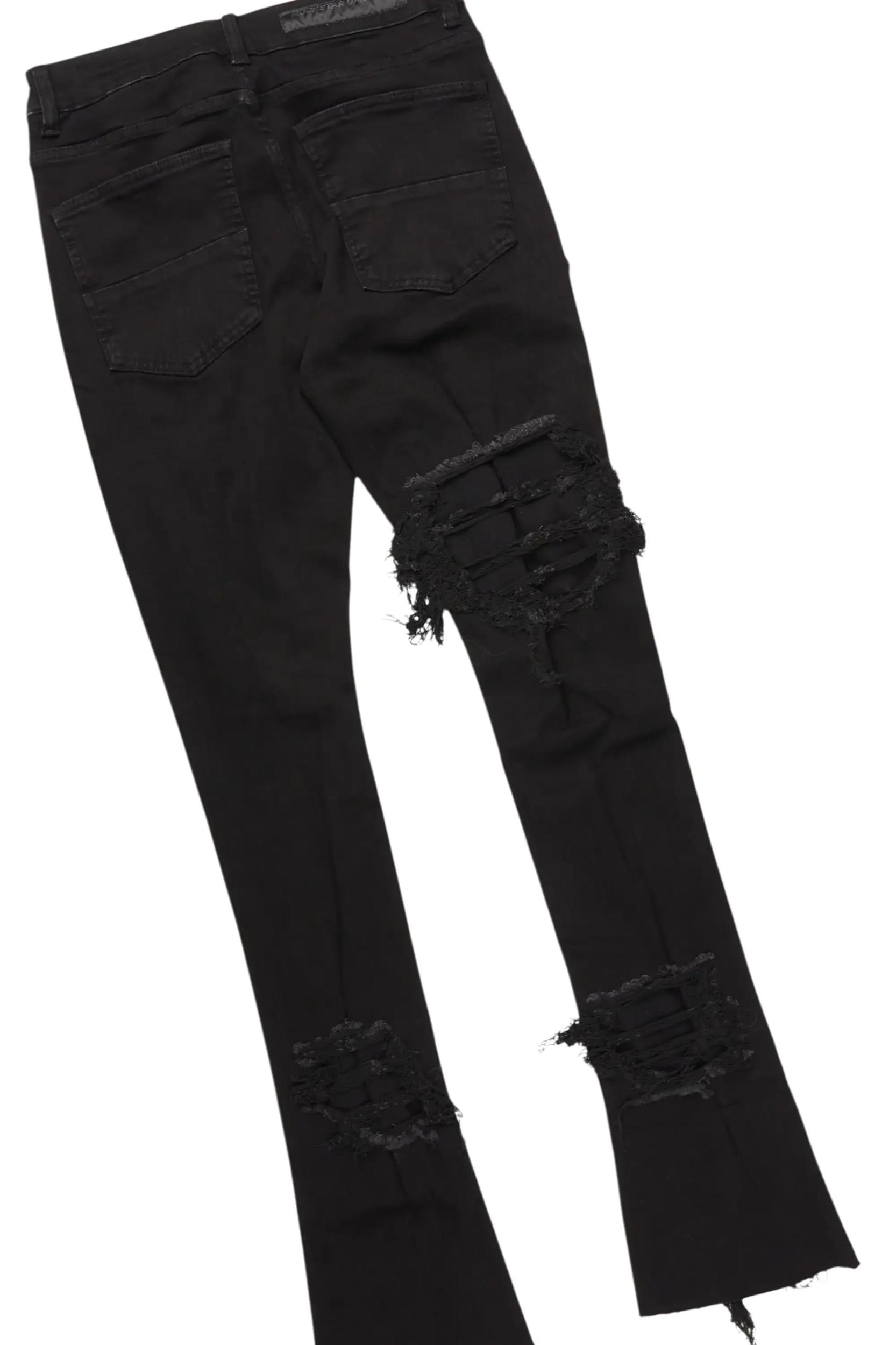 Darken Black Hoodie/Stacked Jean Bundle Male Product Image