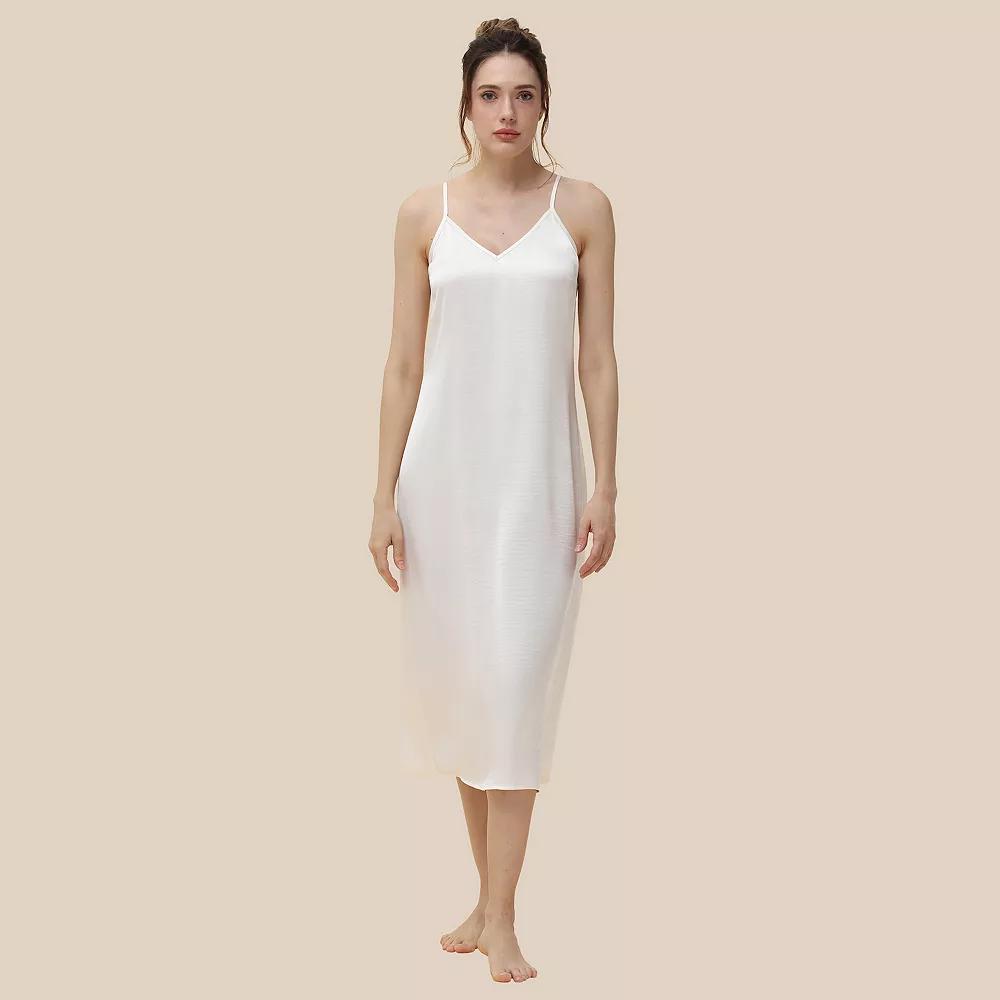 Women's Adyson Parker Satin Chemise, Girl's, Size: Small, Gardenia Product Image