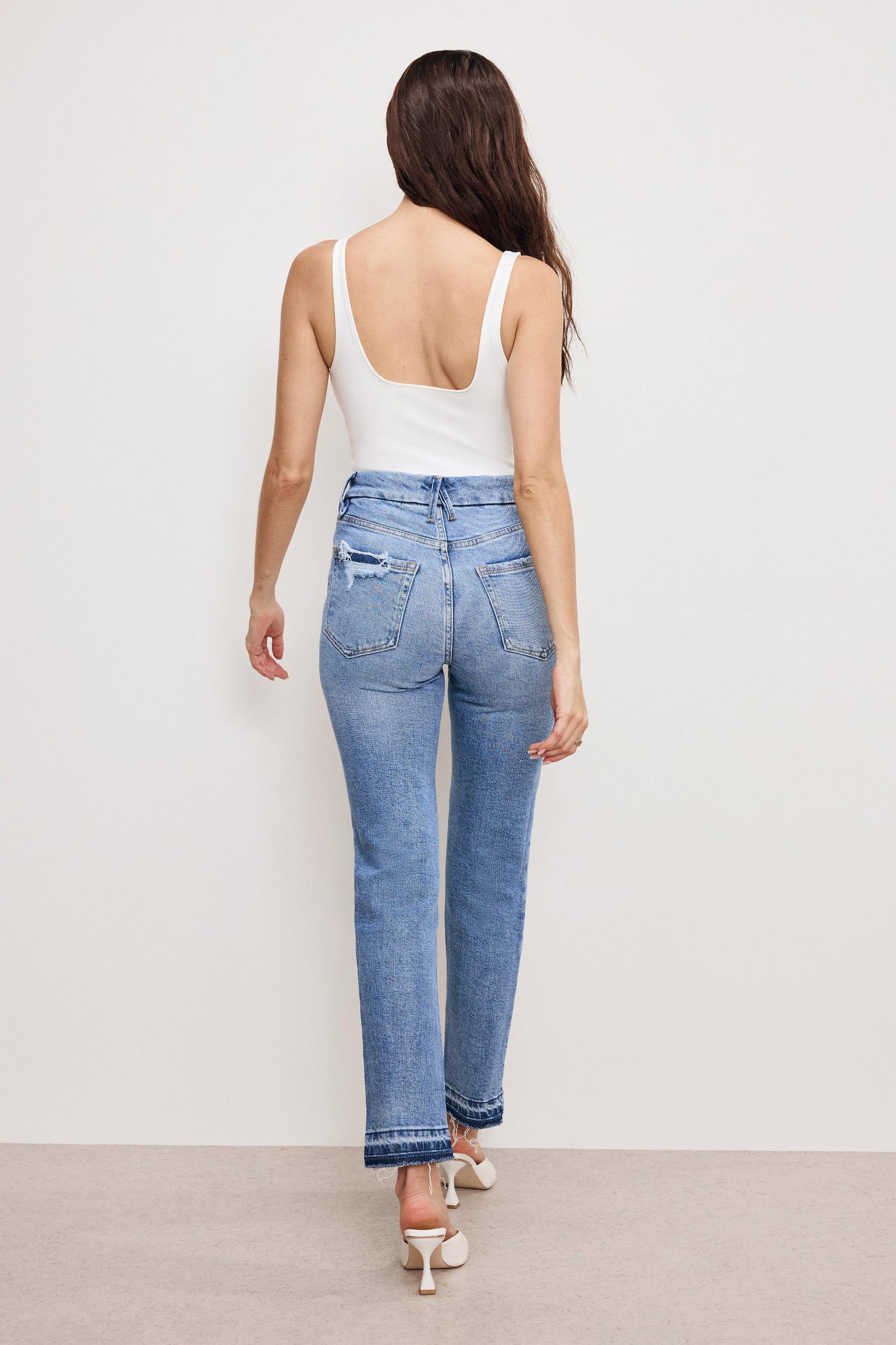 GOOD CLASSIC SLIM STRAIGHT JEANS | INDIGO662 Product Image