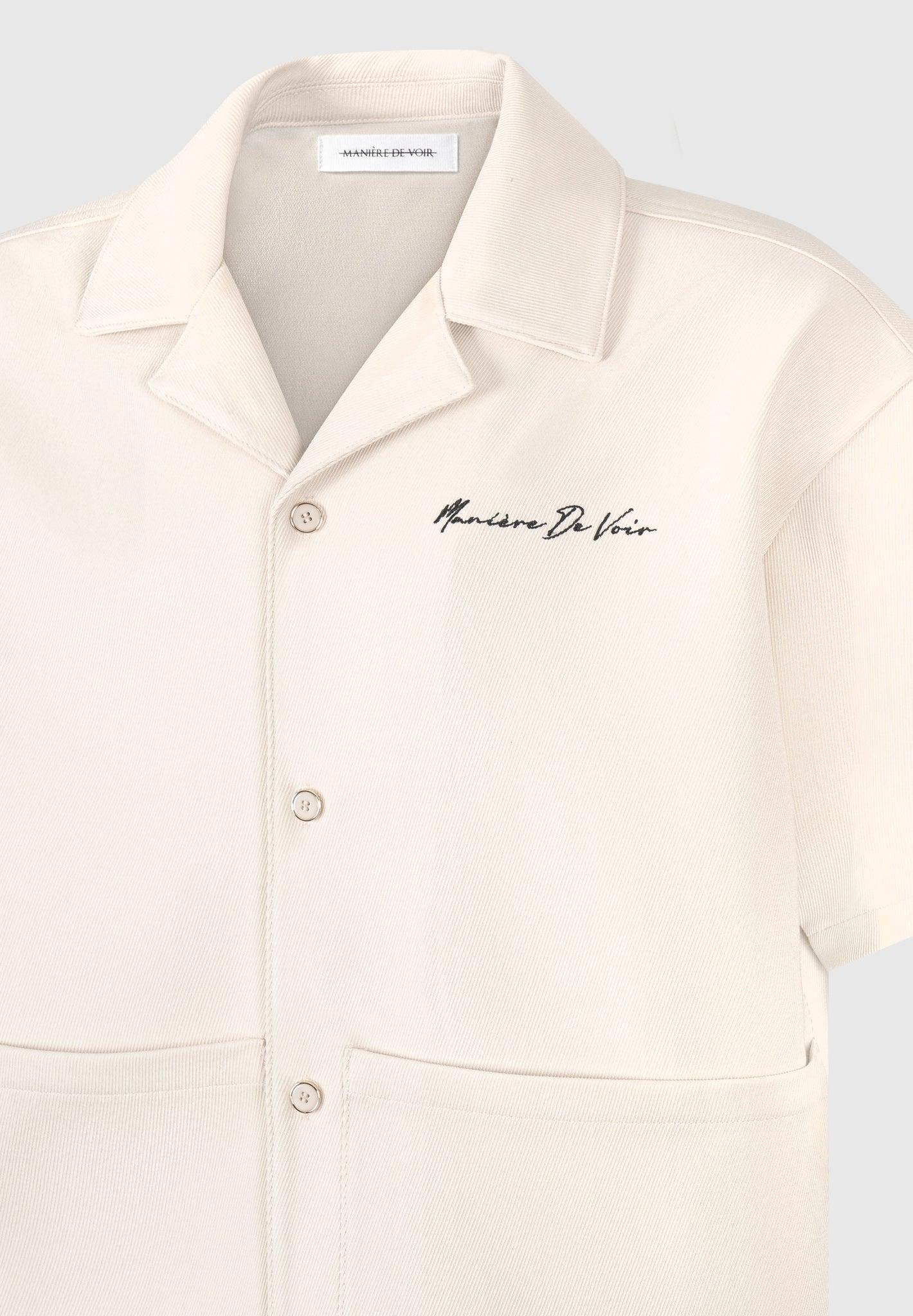 Eiffel Twill Shirt - Cream Male Product Image