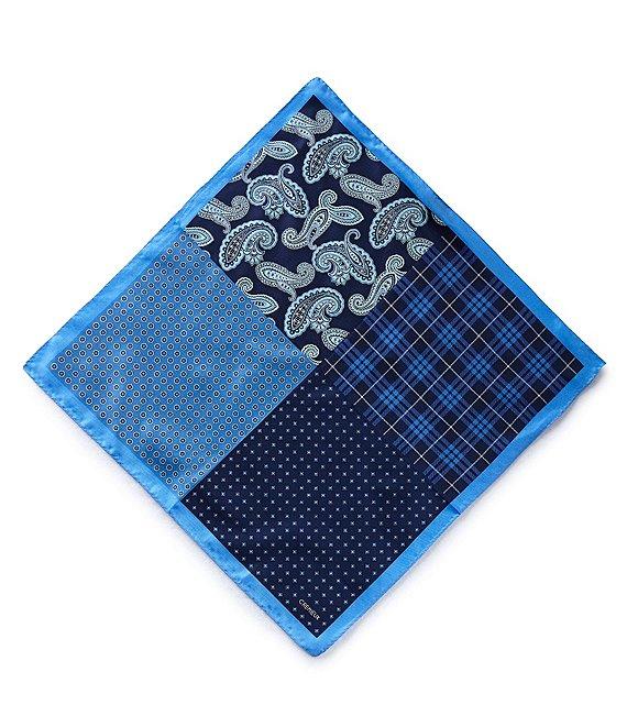 Cremieux 4-Square Woven Silk Pocket Square Product Image