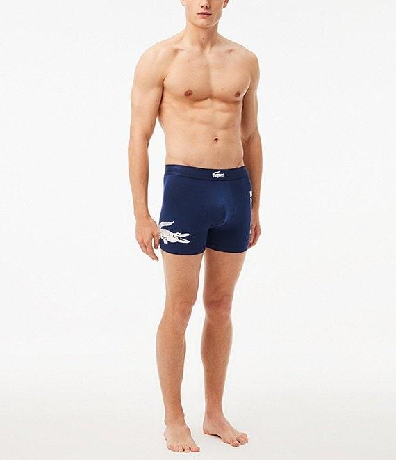 Lacoste Big Croc 5#double; Inseam Boxer Briefs 3-Pack Product Image