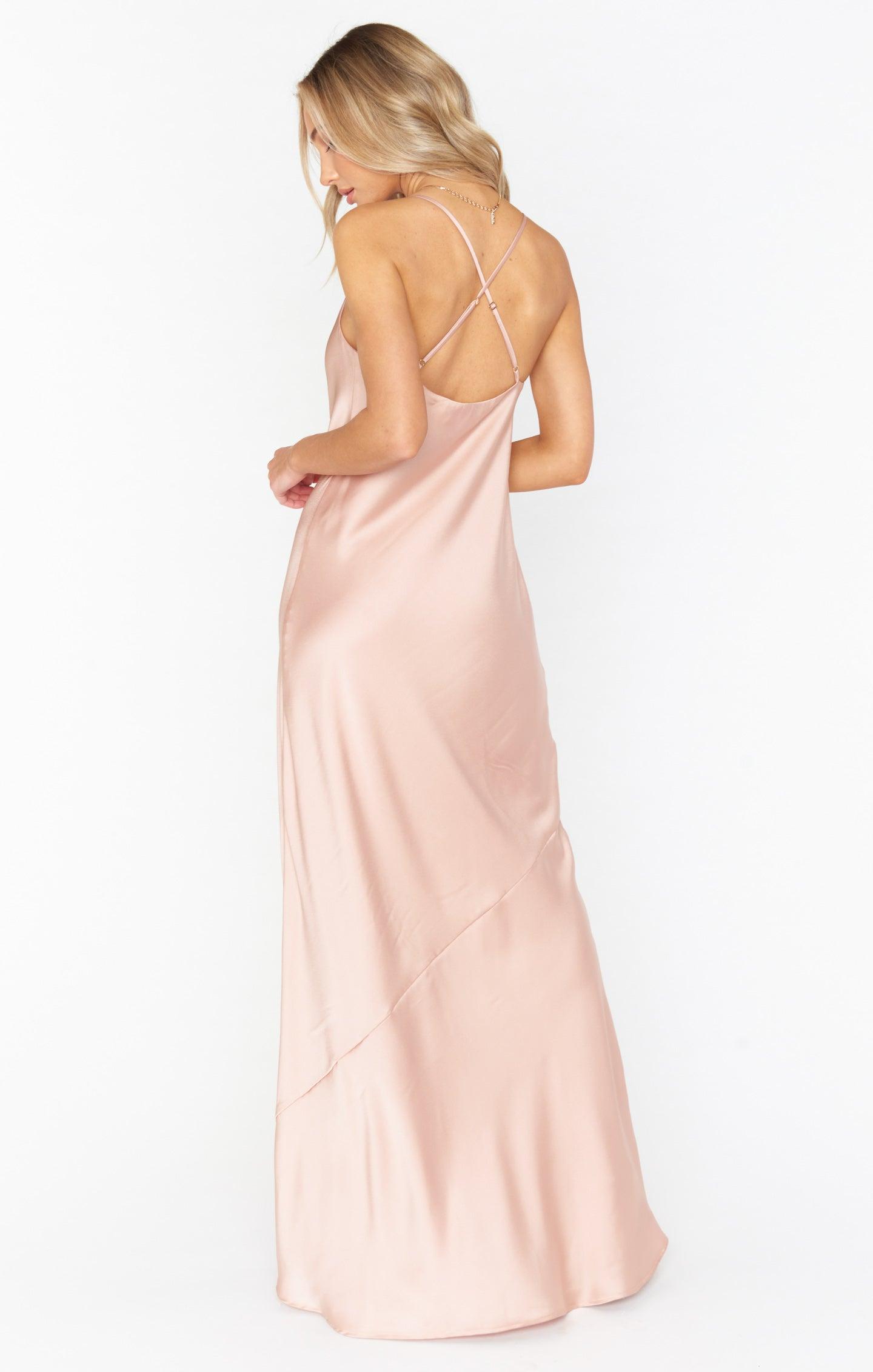 Tuscany Maxi Slip Dress ~ Ivory Luxe Satin Product Image