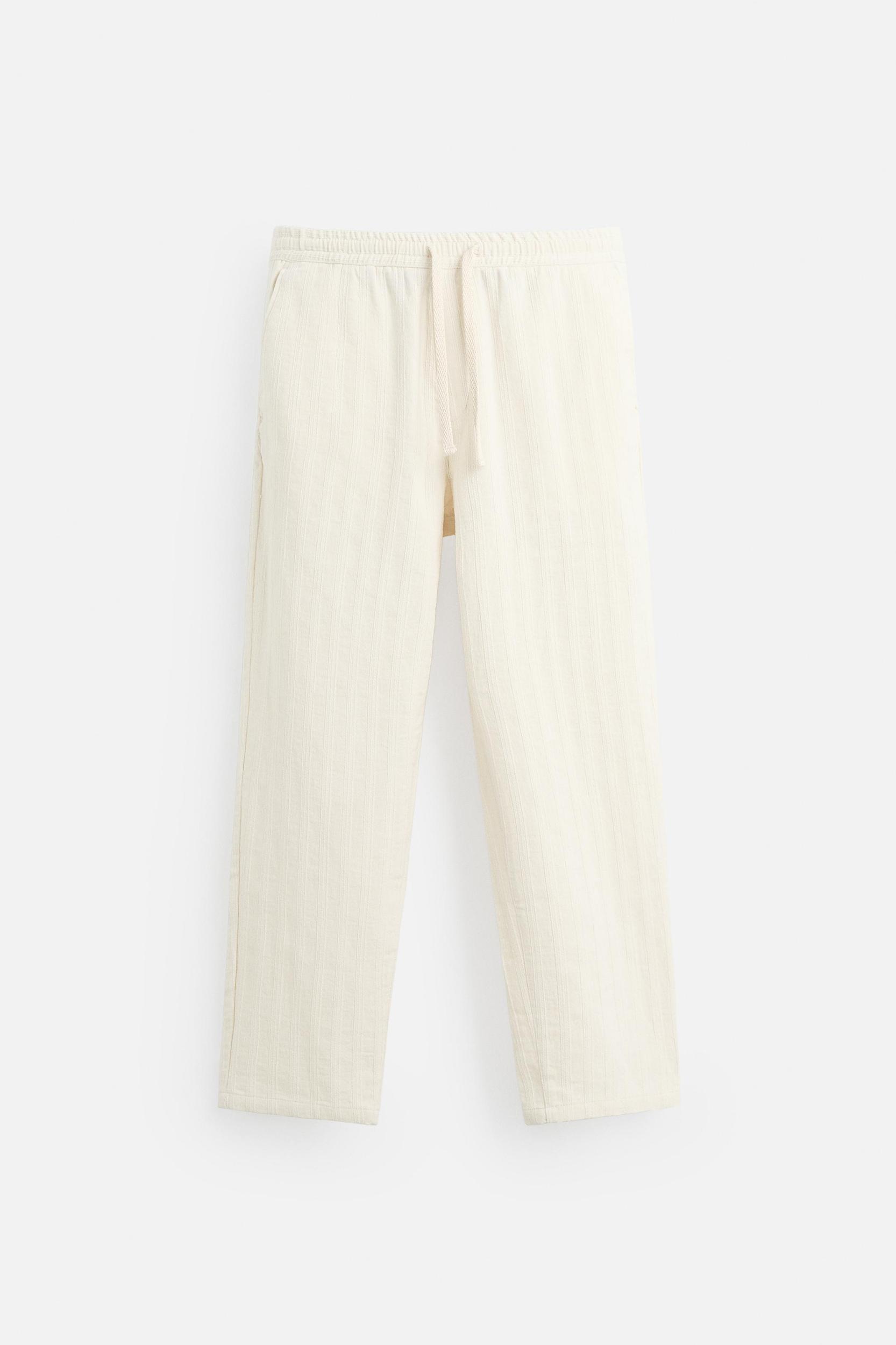 STRIPED JACQUARD PANTS Product Image