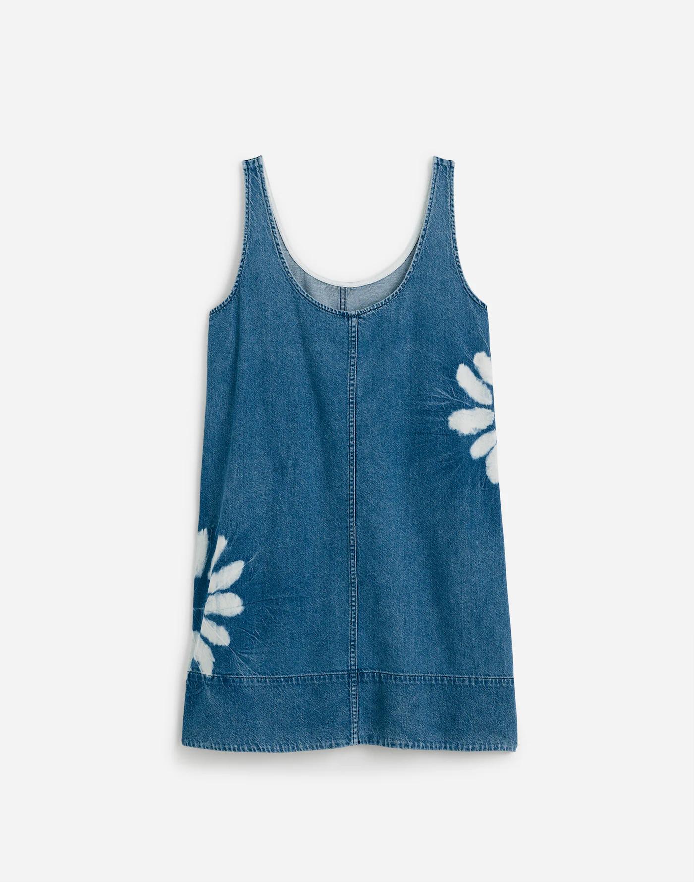 Denim Scoopneck Mini Dress Product Image