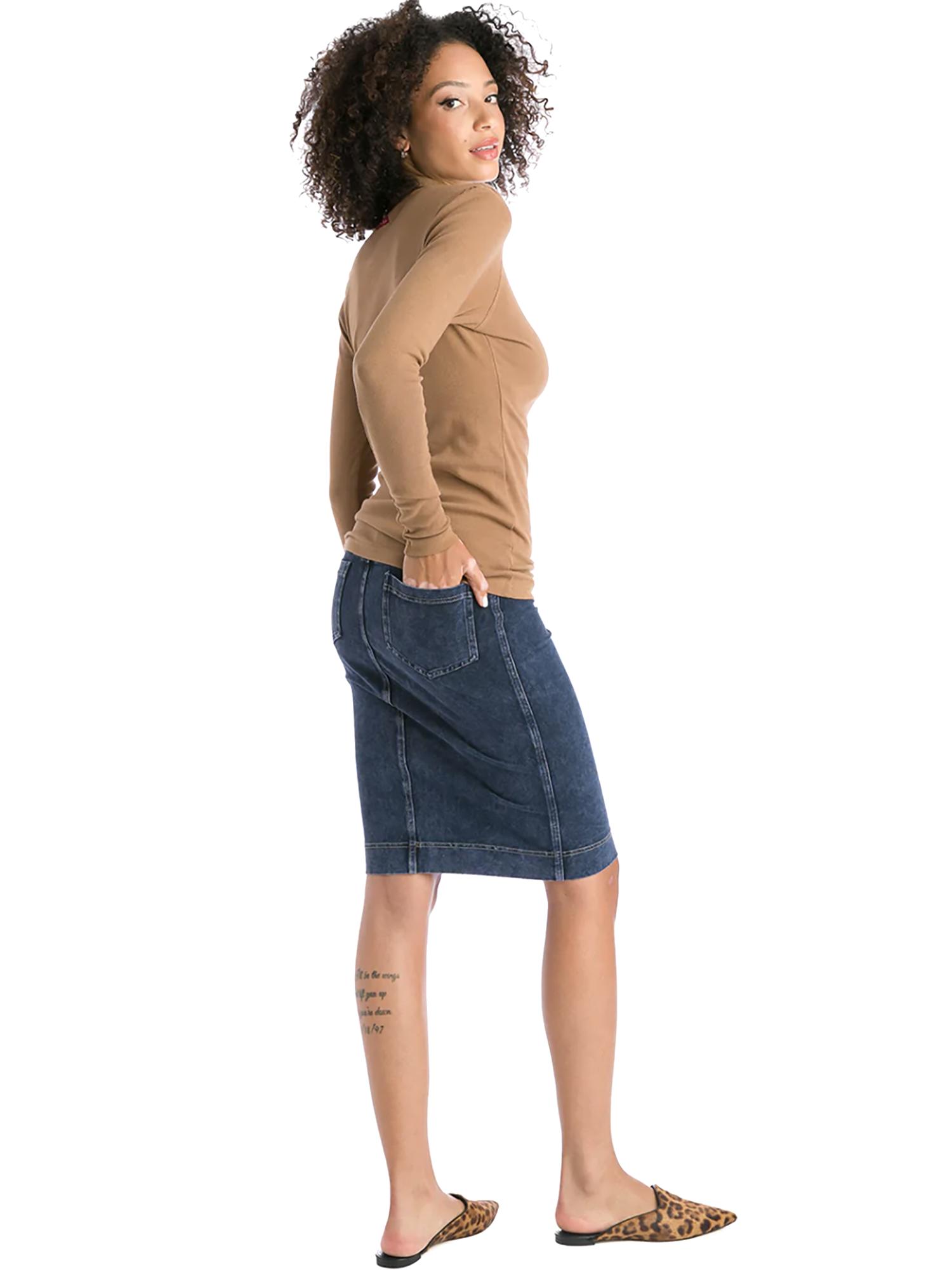 Hard Tail Denim Pencil Skirt WJ-124 Product Image